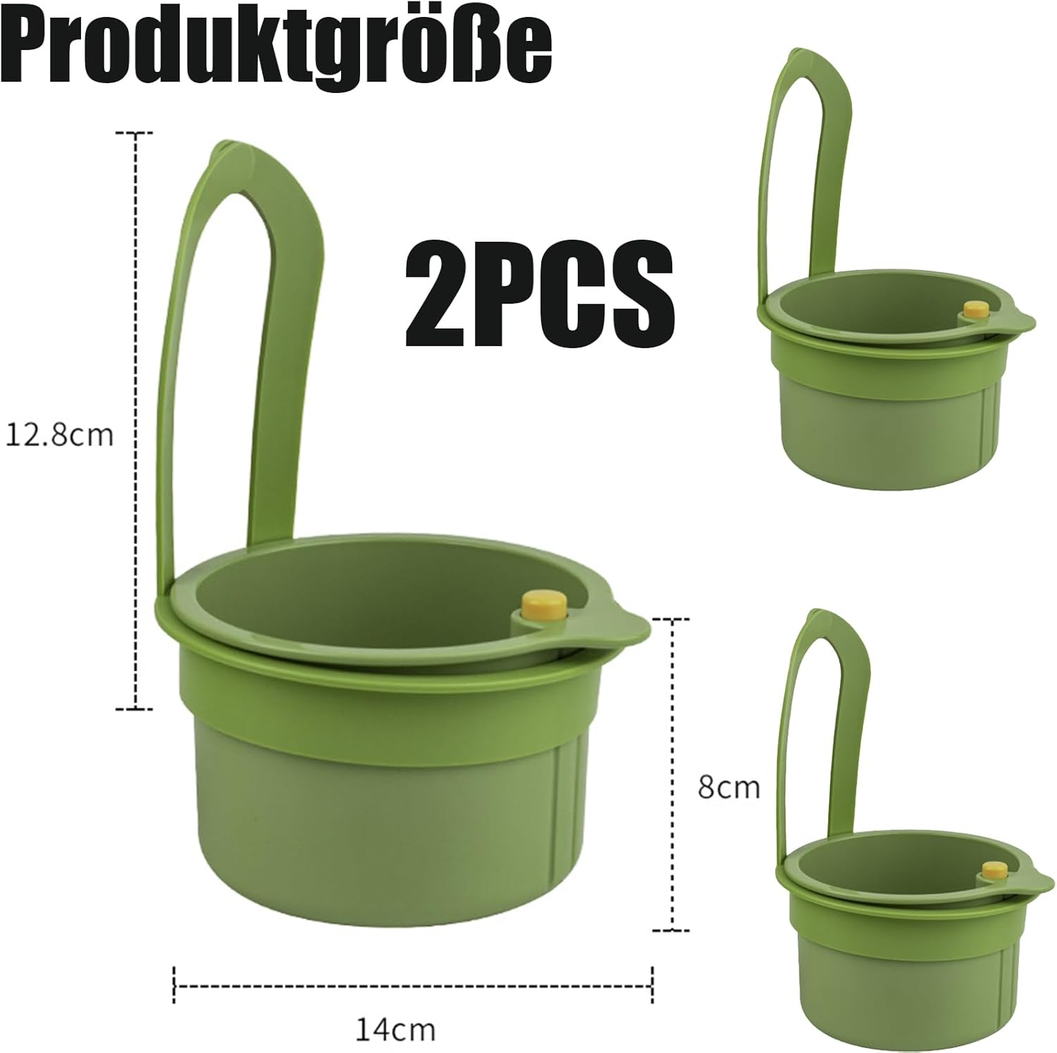 Pack of 2 Sink Strainers, Drain Basket, Hanging Strainer for Sink, Ideal for Draining Pasta and Vegetables, Practical Solution for Kitchen Organisation image number 6