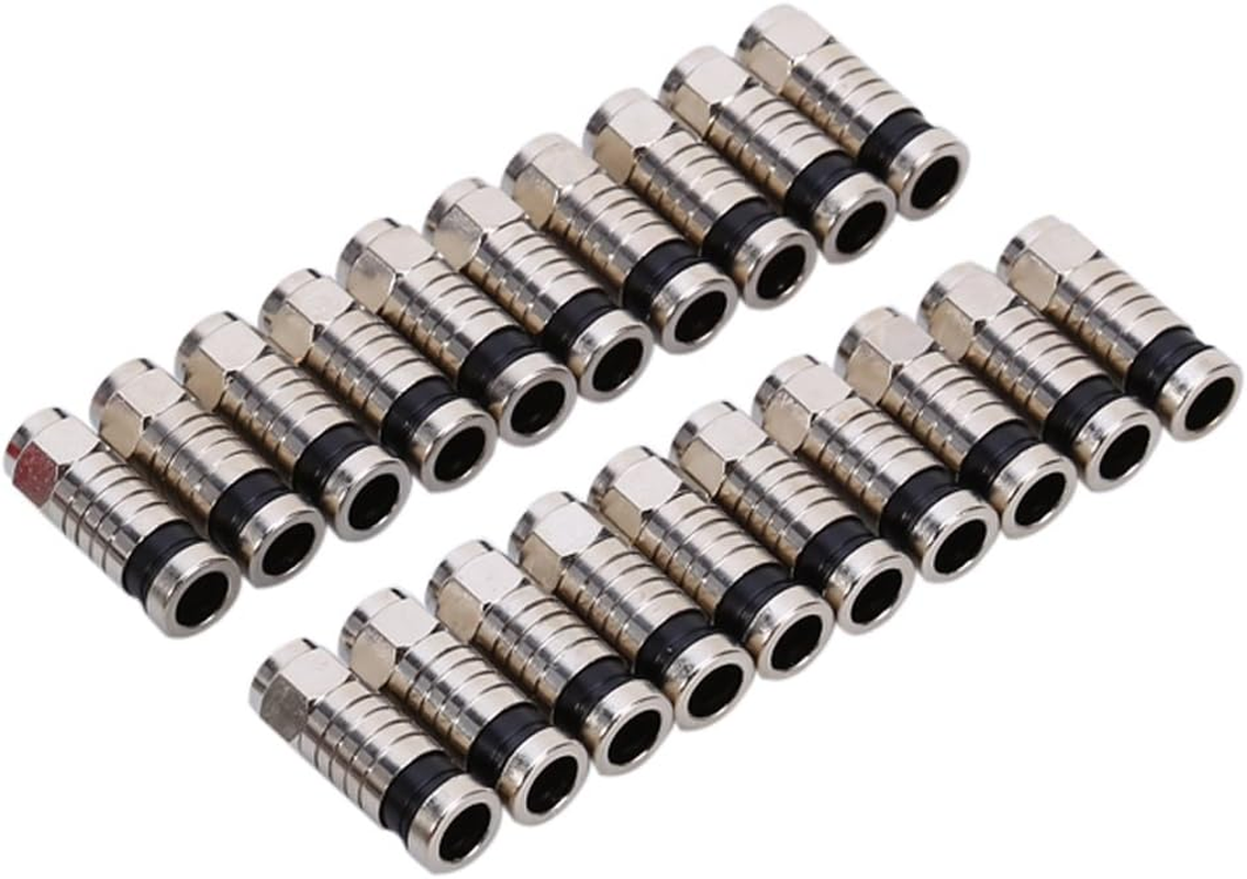 F-Type Compression Tool BNC RG6 RG59 Coaxial Connectors Hand Crimping Crimper Rotary Coaxial Cable Cutter Coax image number 3