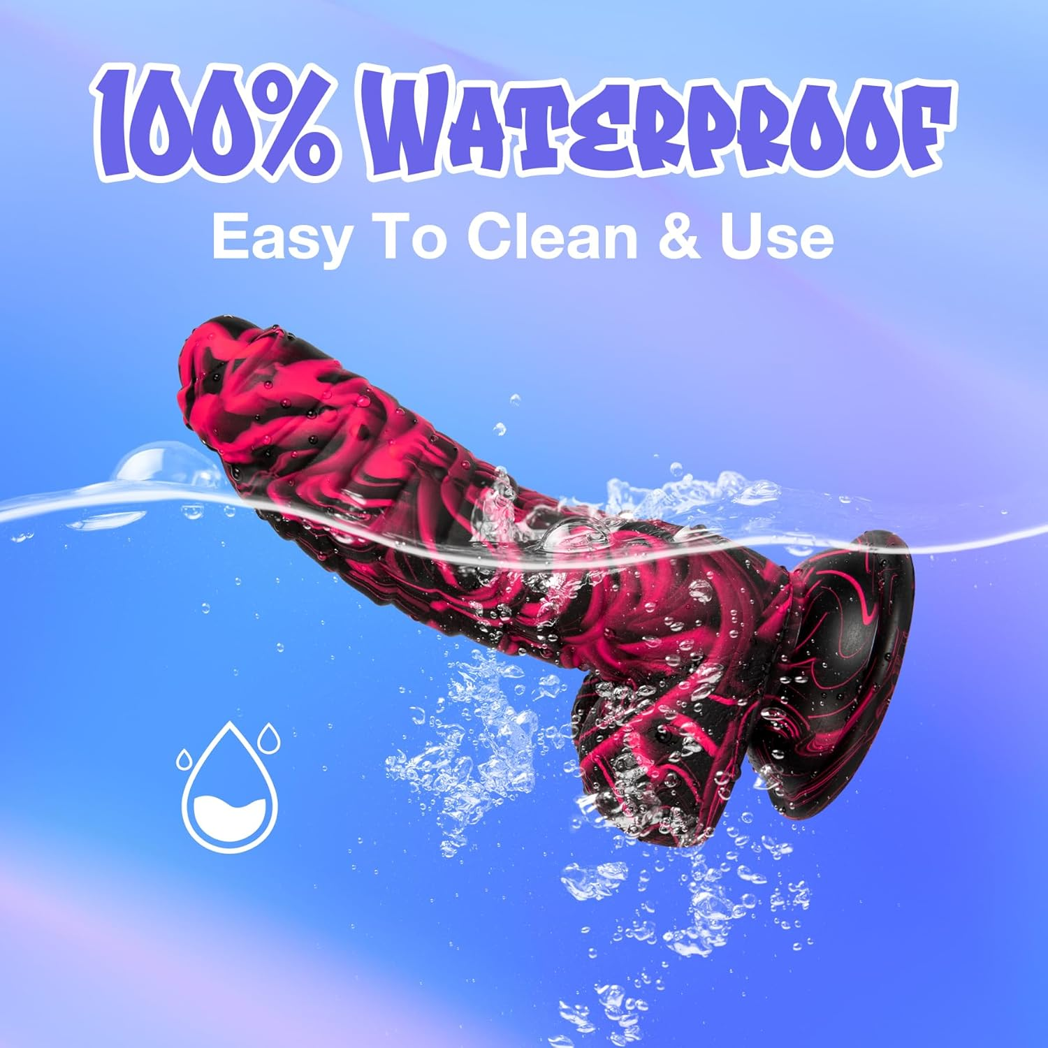 Realistic Dildo Neat and Unique, 7.16 Inch Colorful Dildo with Strong Suction Cup for Hands-Free Play Adult Sex Toys for Women Men and Couples image number 1