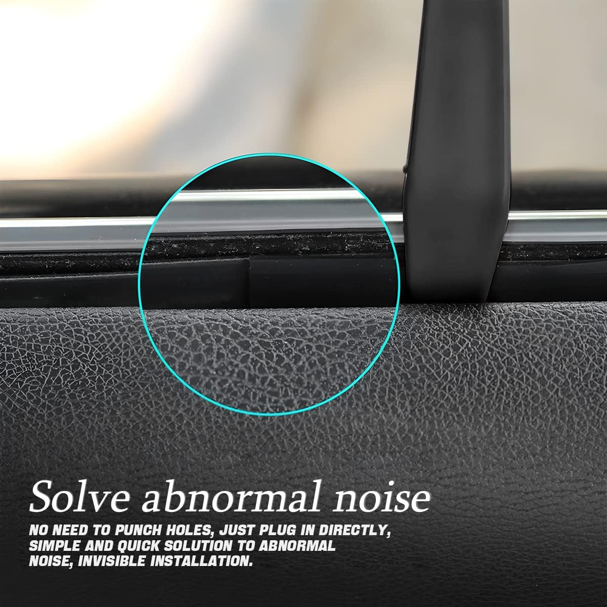 AUCELI Car Window Seal Strip, Windshield Weather Strip for Car, Automotive Waterproof Soundproof V-Shape Self Adhesive Trim Cover, Universal Vehicle Rubber Weatherstrip Draft Seal Strip image number 3