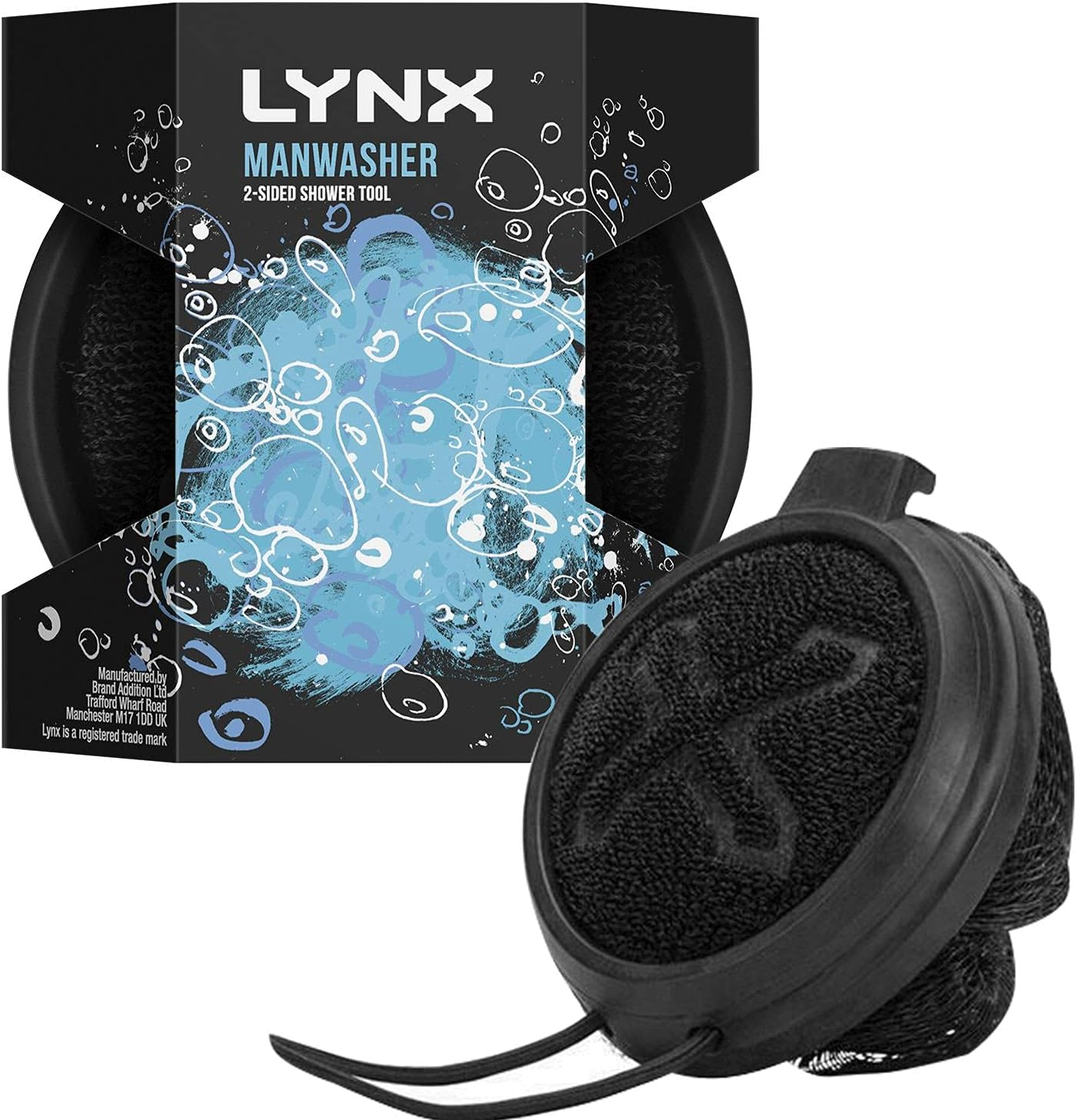 Lynx Manwasher, Shower Sponge, Loofah, 2 Pack image number 6