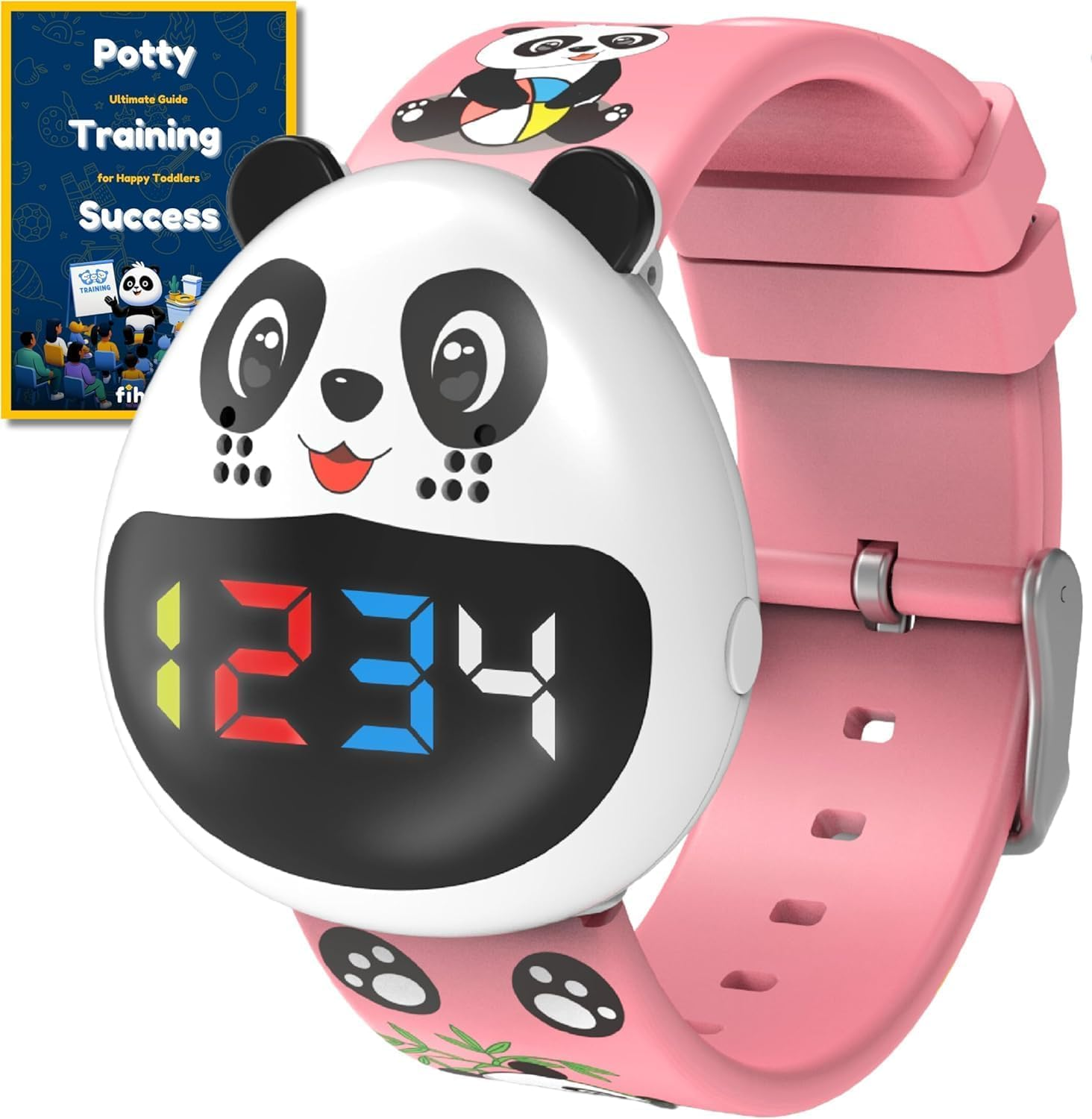 MINYII Potty Training Watch for Kids V2 &ndash; a Water Resistant Potty Reminder Device to Train Your Toddler with Fun/Musical & Vibration Interval Reminder with Potty Training Ebook