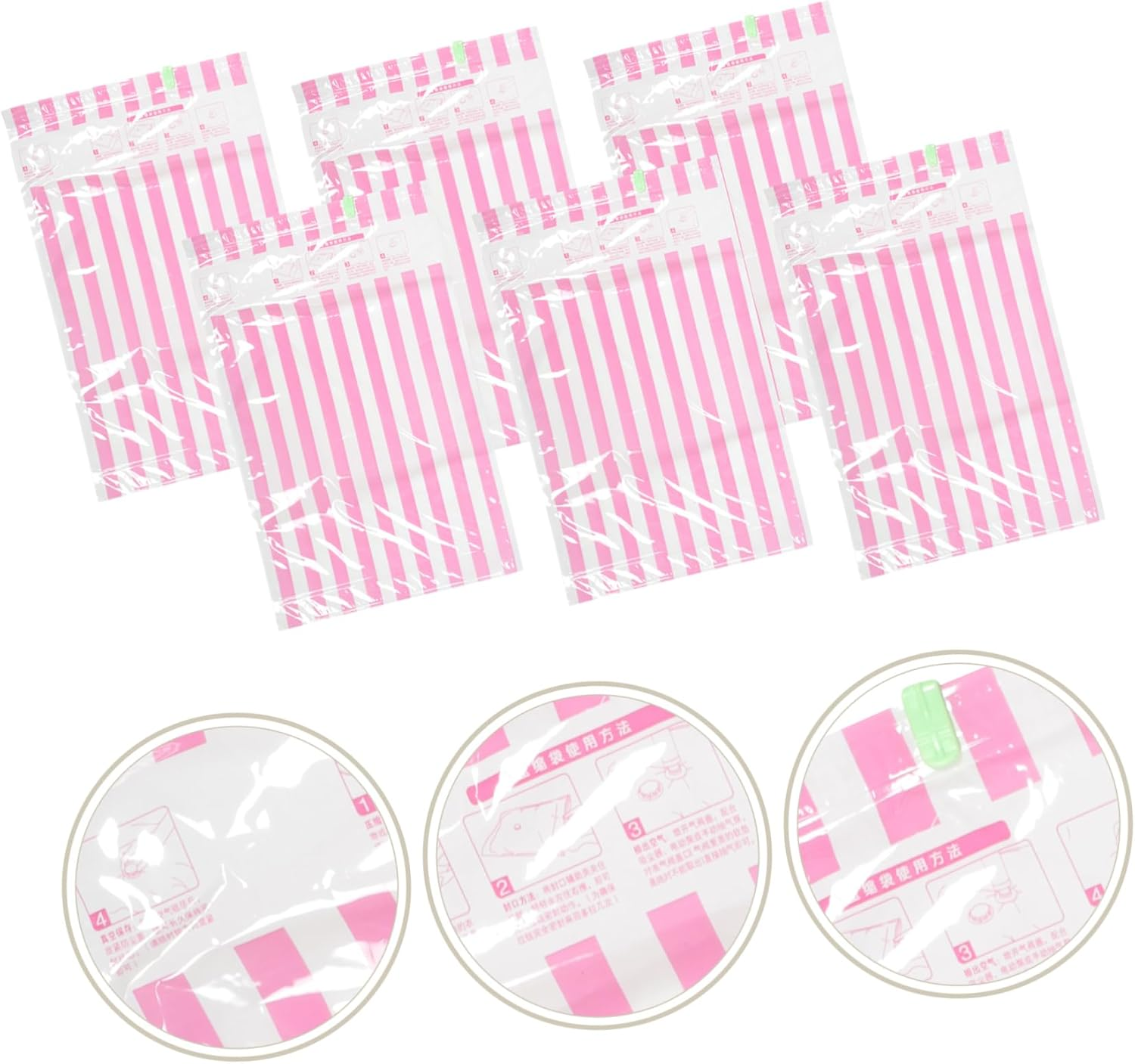 STOBAZA 10Pcs Vacuum Compression Bags for Travel Space Saving Storage Bags Packing Compression for Clothes Garment Travel Clothes image number 4