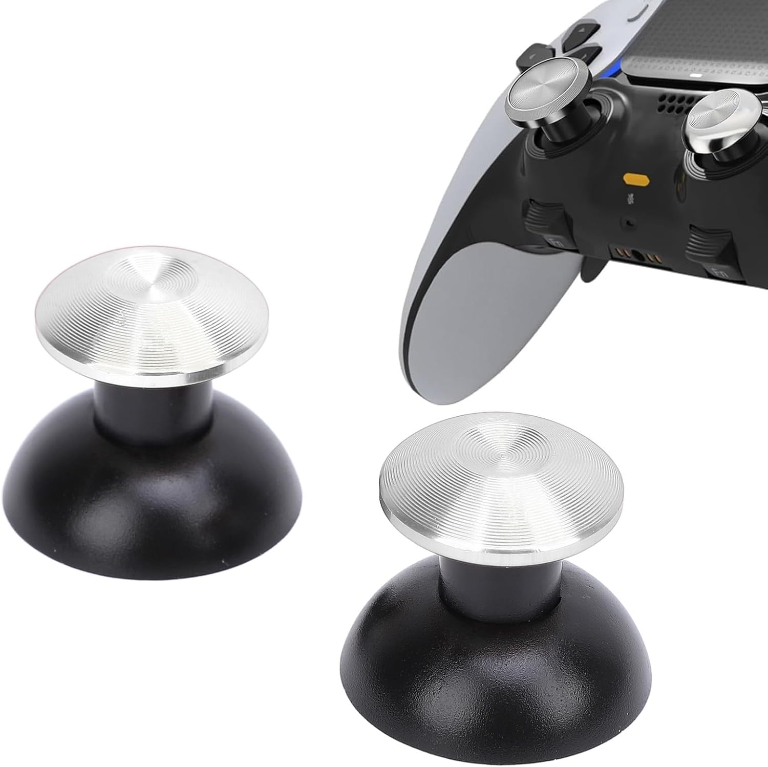 Metal Thumbsticks for PS5 Edge, for PS5 Pro Elite, for PS4, for Switch Pro, for Xboxone, for Xboxseries, Thumbstick Joystick (Silver)