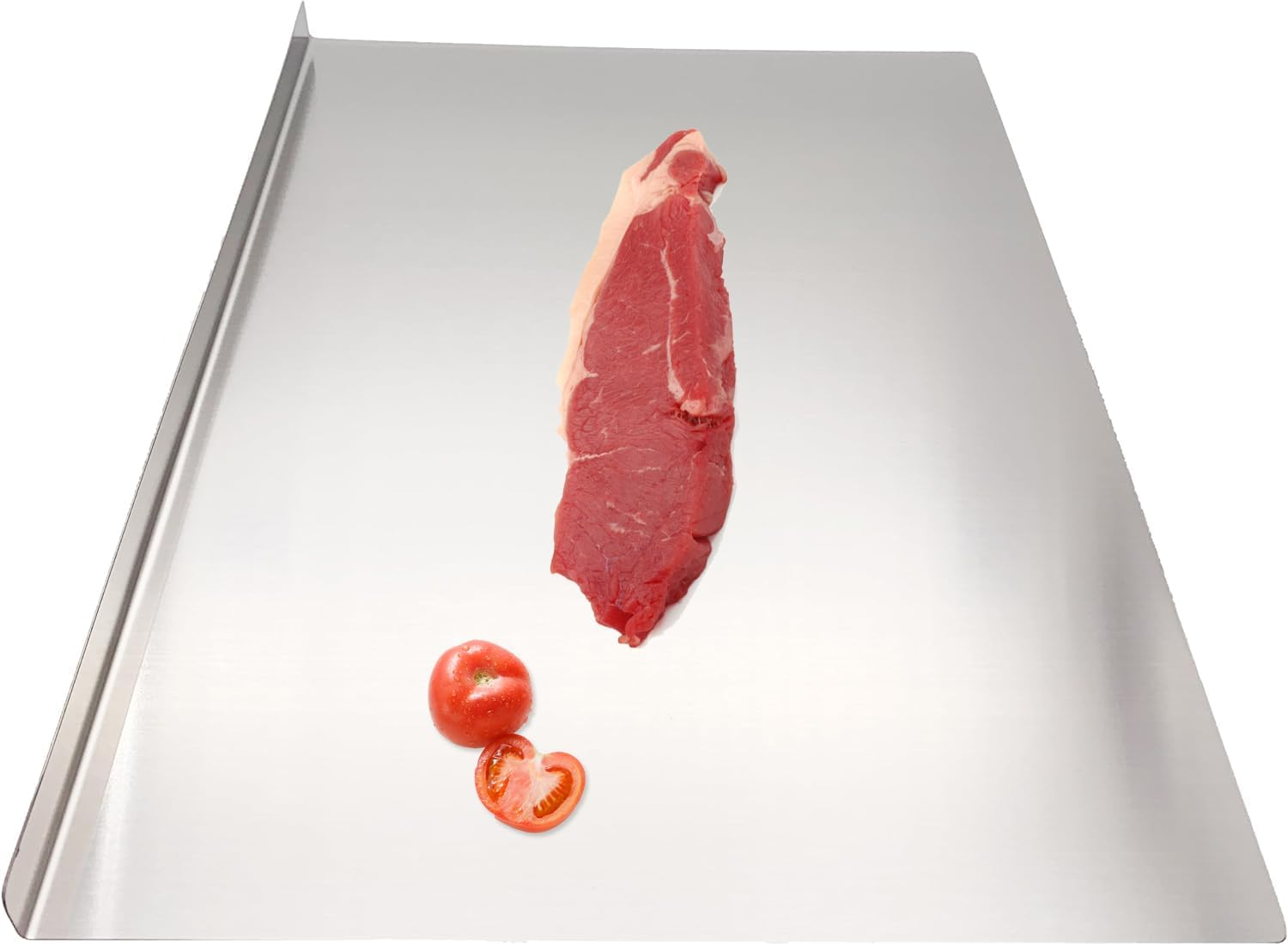 Stainless Steel Cutting Board for Kitchen Counter, Chopping Mat for Meat, Fruits, Vegetables, Bread, Baking and More, Kitchen Essential Gadgets (40X30Cm) image number 3