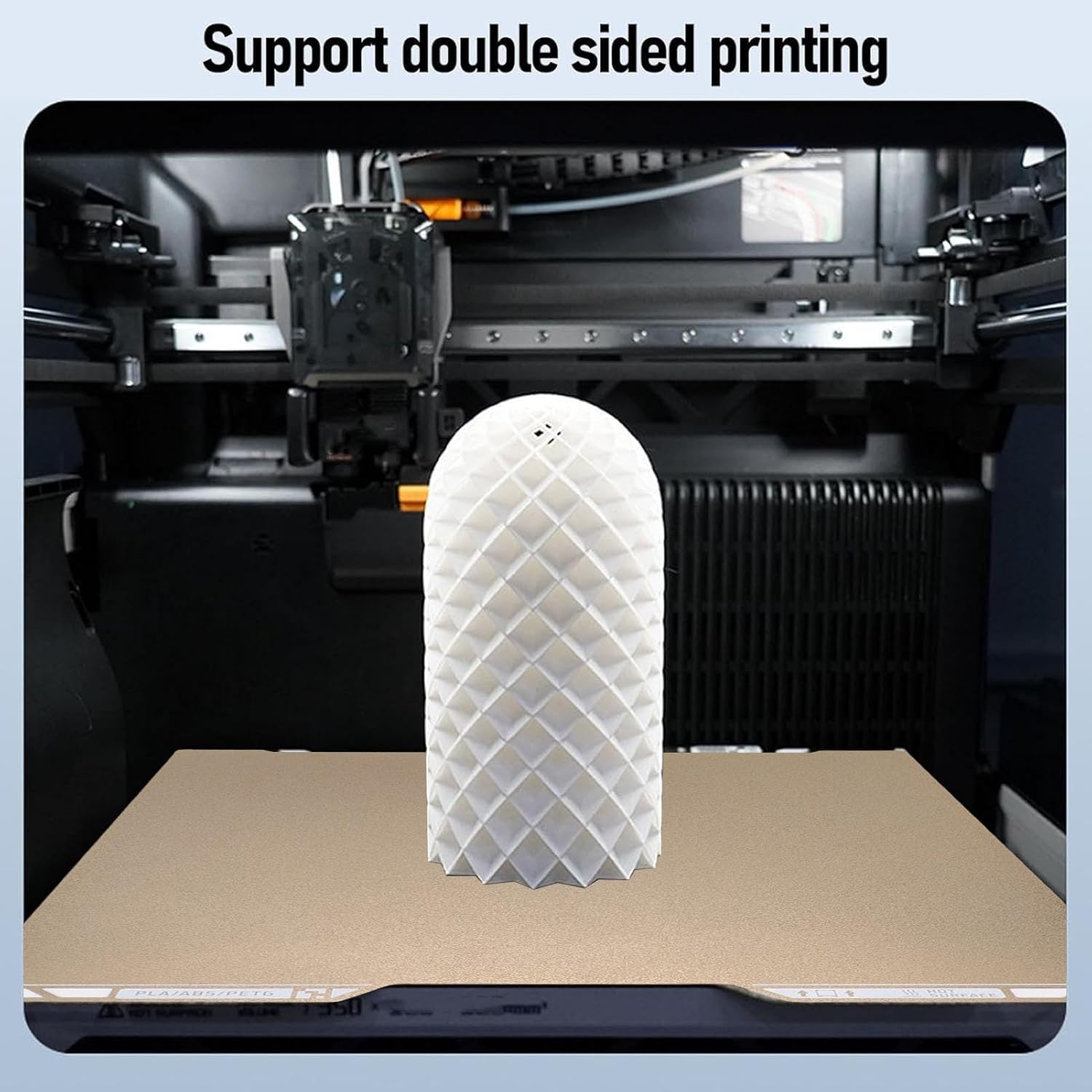 Jiawu 3D Printer Build Plate, 350 X 320Mm PEI Sheet Double Sided Textured Surfaces Removable Spring Steel Print Platforms, Flexible Heated Bed for Lab H2 D 3D Printers image number 6