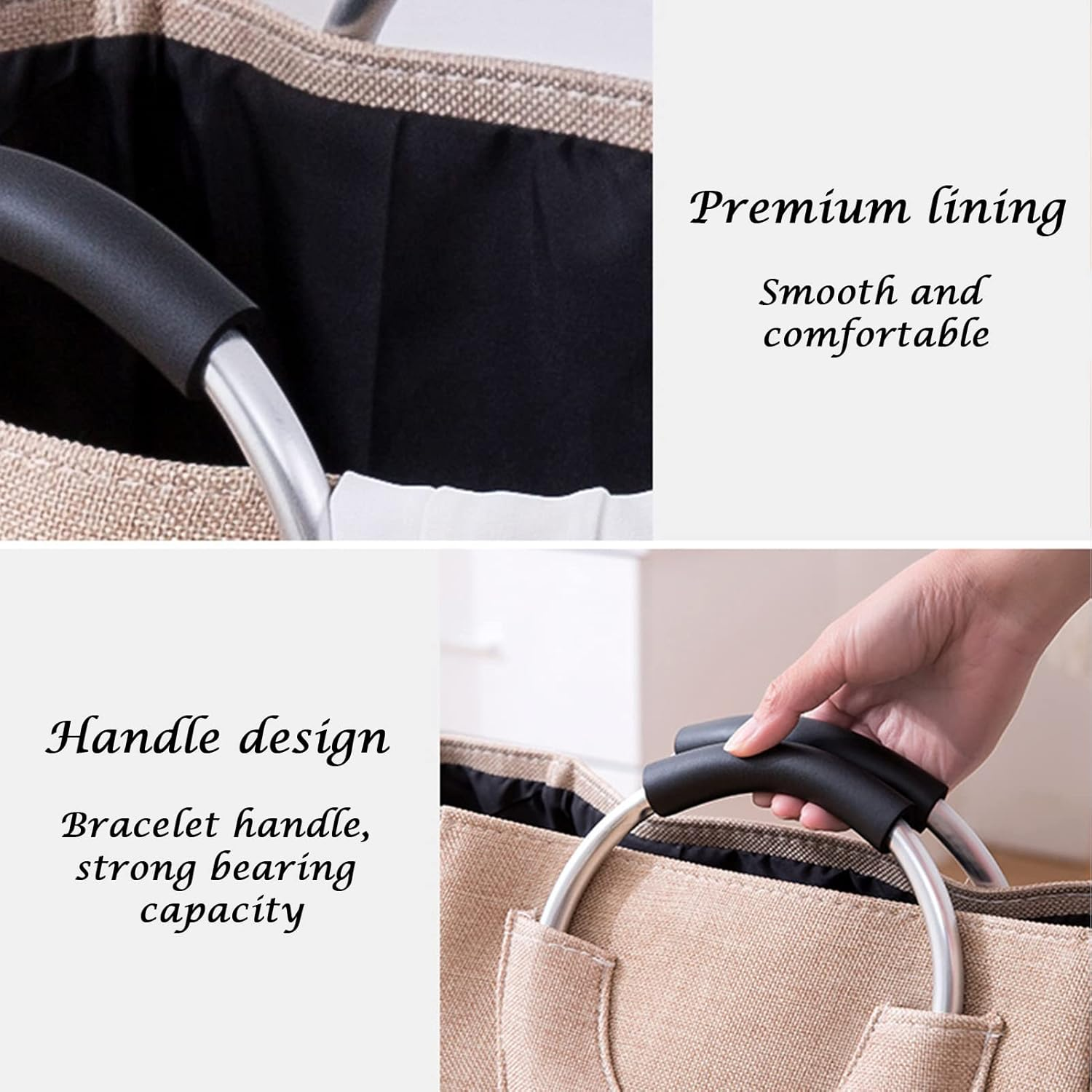 Laundry Basket,Laundry Hamper,Collapsible Laundry Baskets with Handles,Large Storage Basket for Toy and Clothes. image number 1