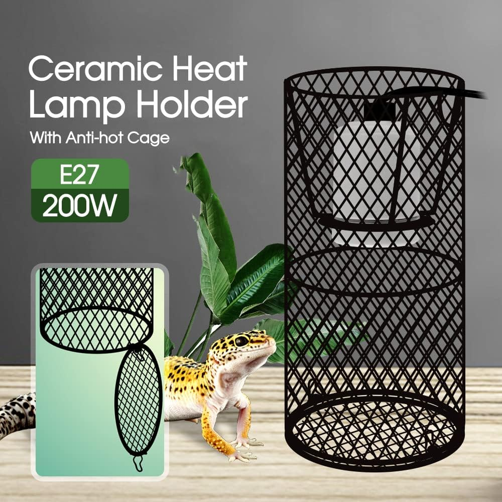 Tootoo Reptile Ceramic Heat Lamp Bulb Holder with Switch &ndash; Heat Light Fixture for Snake, Lizard, Chicken Brooder, and Reptile Cage image number 6