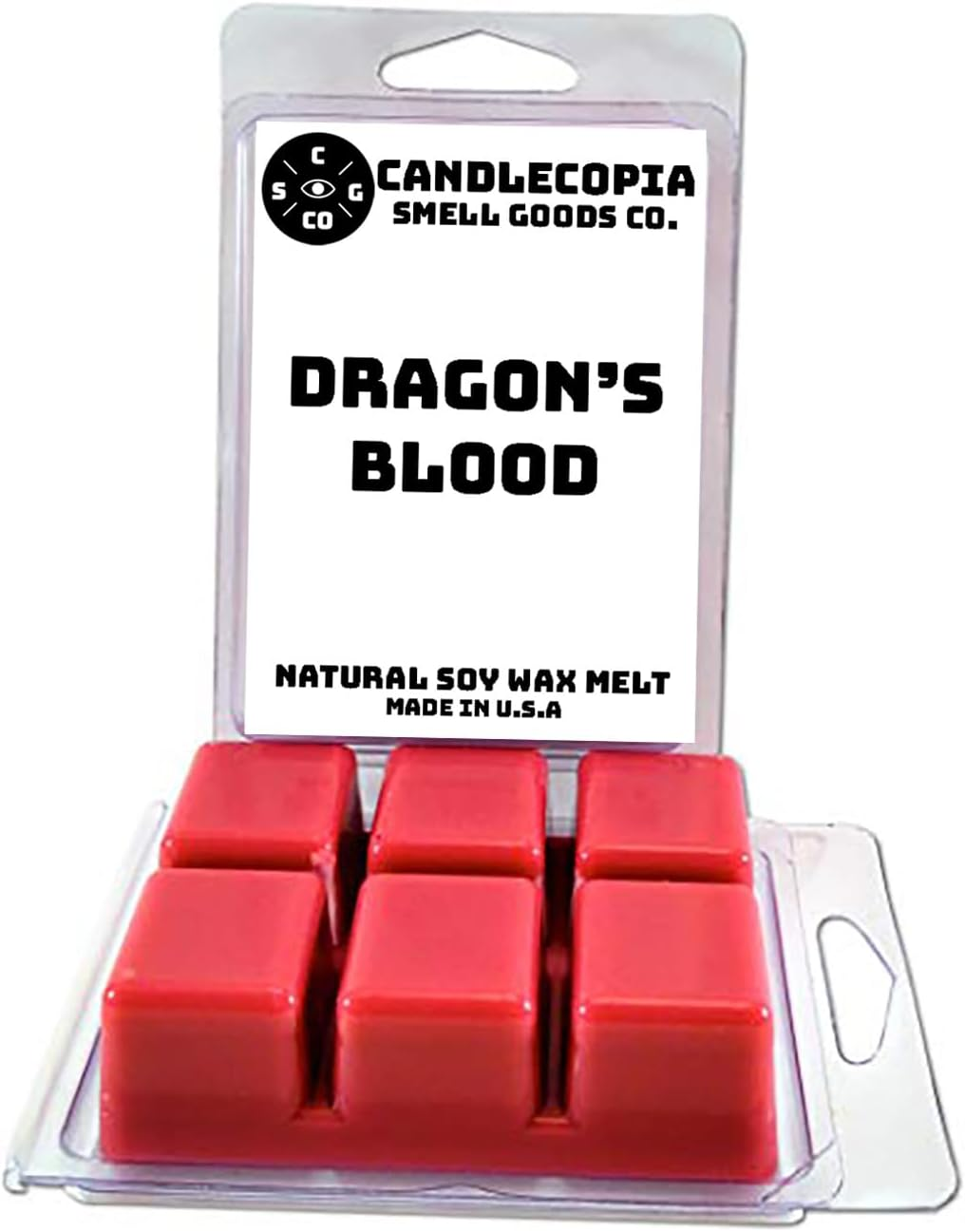 Dragon'S Blood Strongly Scented Hand Poured Vegan Wax Melts 12 Scented Wax Cubes 6.4 Ounces in 2 X 6-Packs
