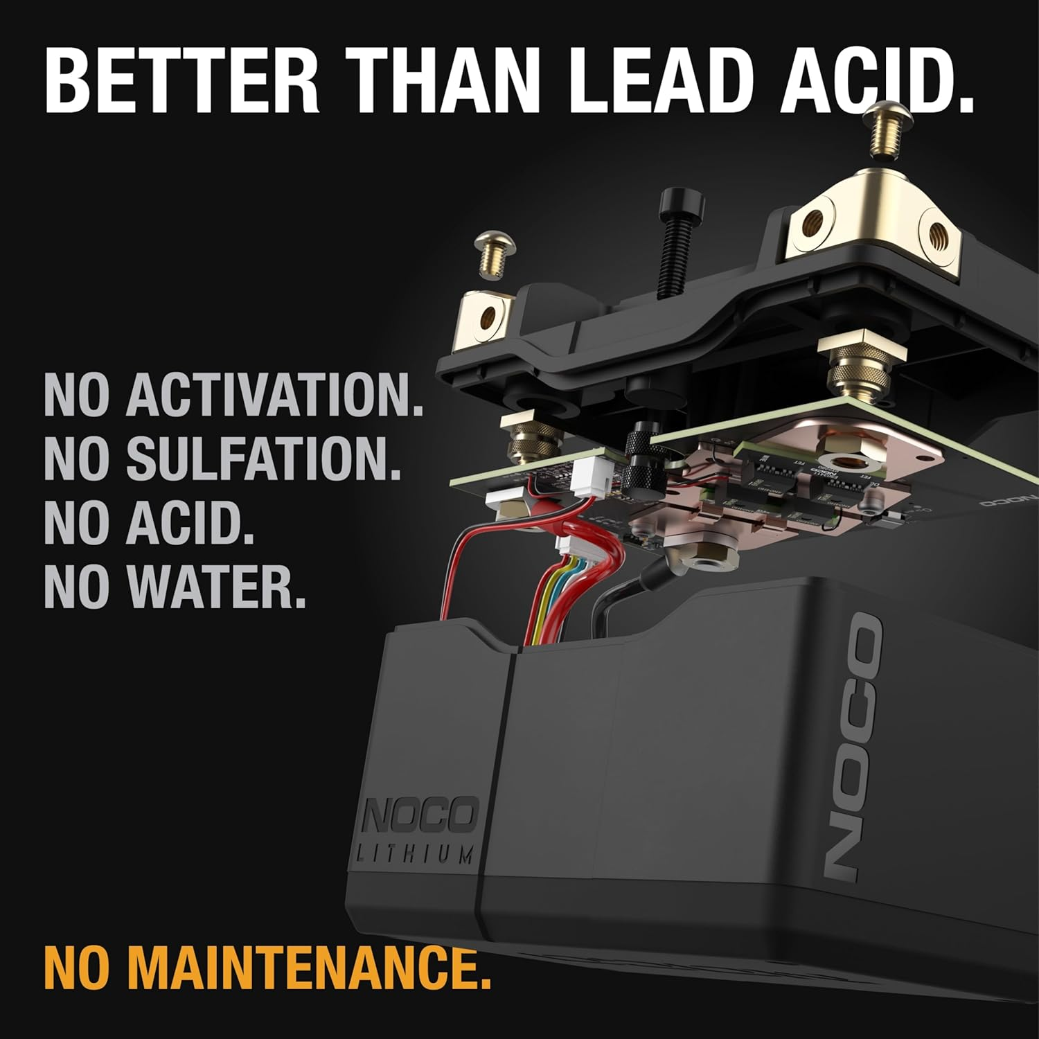 NOCO Lithium NLP9: Ultra-Light 12V Lithium Motorbike Battery &ndash; Group 9 &ndash; 3Ah &ndash; 400A Start Power &ndash; Intelligent BMS &ndash; UL Certified image number 3