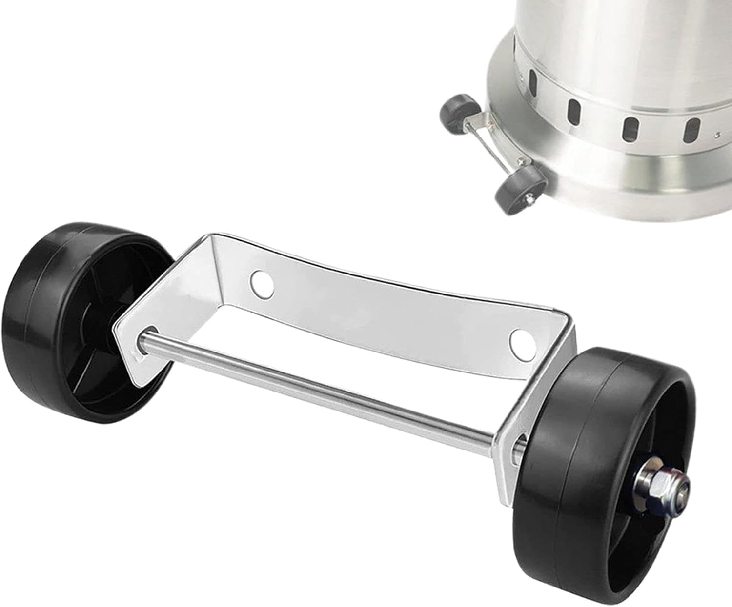 Heater Wheels Accessories | Wheel Kit Movable Patio Heater Replacement Parts,Silver Bracket Heater Pulley Sturdy Rust-Resistant Patio Accessories for Outdoor
