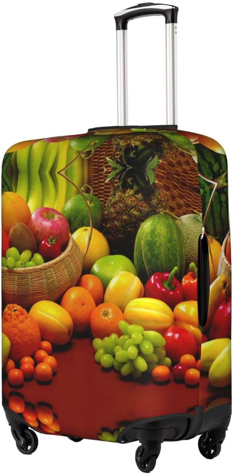 Variety Fresh Vegetables Fruits Luggage Cover Anti-Scratch Suitcase Protector Fits 18-32 Inch Luggage image number 5