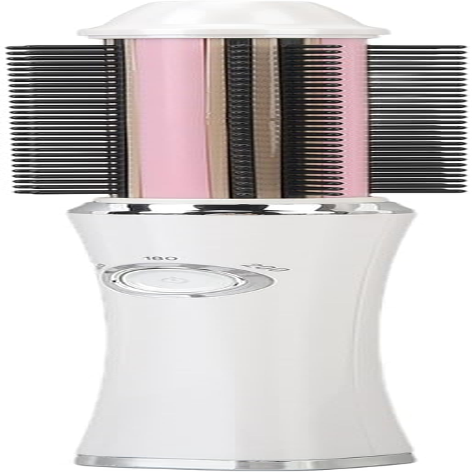 Cordless Hair Curler Brush, Cordless Hair Straightener Brush with 3 Temperature Gears, Prevent Static, Anion, USB Rechargeable Electric Curling Comb, with Cordless Use for Travel image number 4