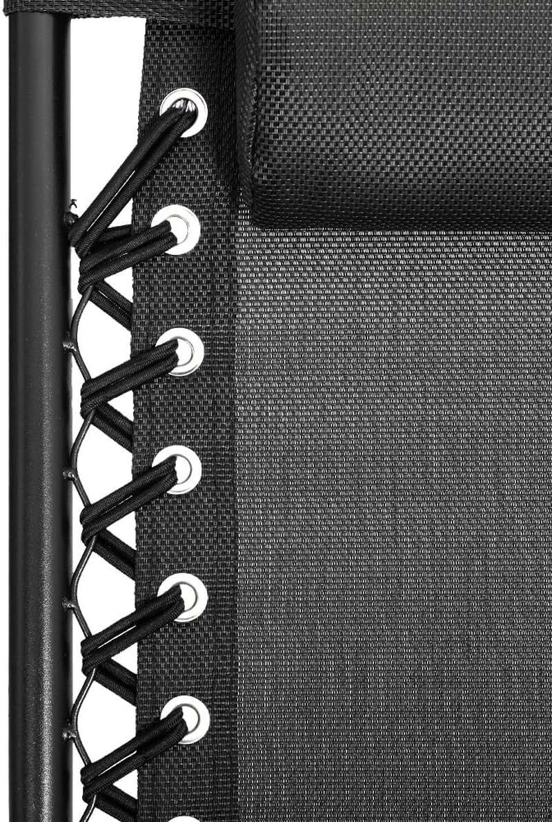 Gardeon Rocking Chair, Alloy Steel Sun Lounge Armchair Recliner Chairs Dining Nursing Seat Reading Seating Chaise Lounges Home Living Room Bedroom Garden Furniture, for Patio Camping Deck Black image number 5