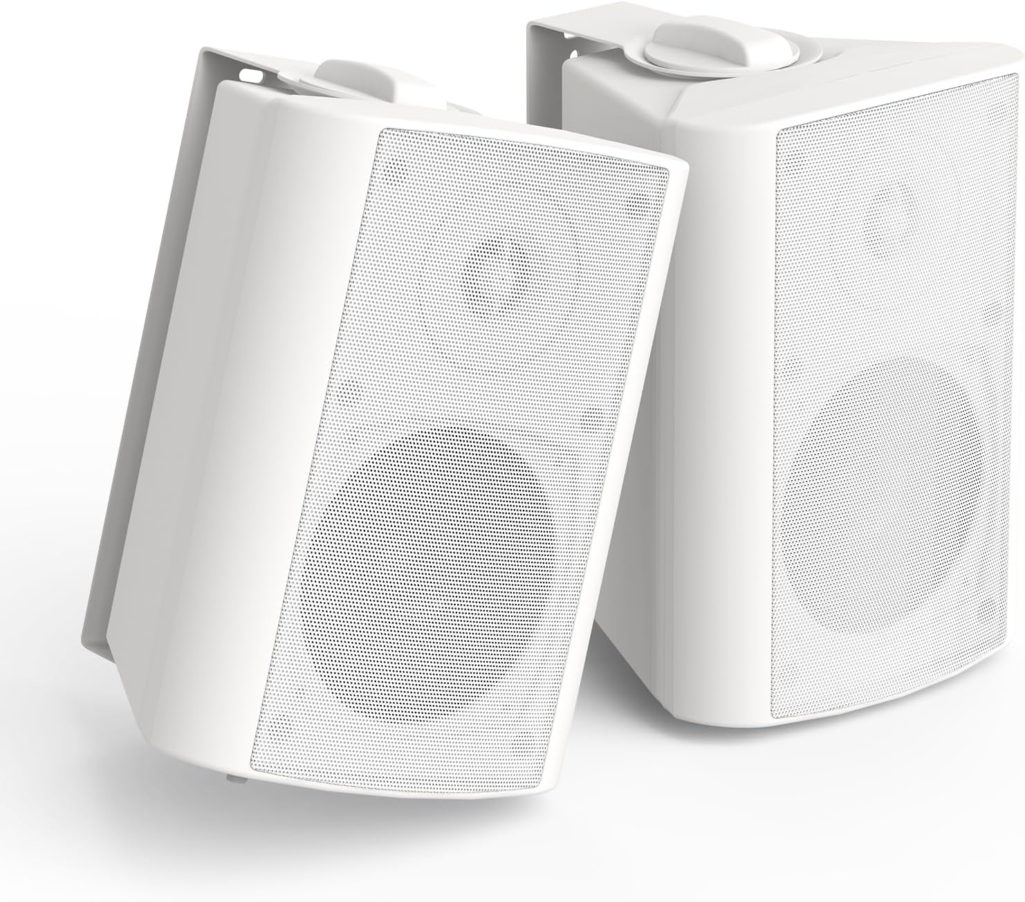 Herdio Outdoor Bluetooth Speakers Waterproof, 4'' 200W Wall Mounted Speakers, Indoor/Outdoor Sound System with Superior Stereo Bass Dome Tweeter, All-Weather Durability, for Patio Deck, White image number 5