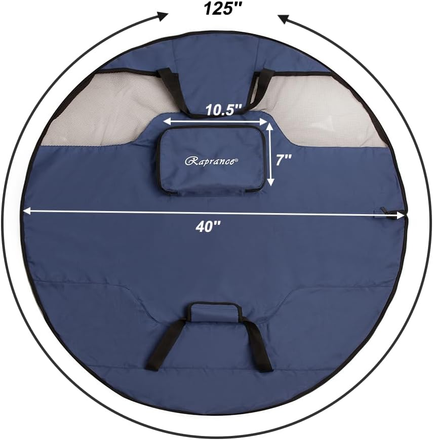 Raprance Wader Bag, Waterproof Changing Mat with Mesh Ventilation, Foldable Outdoor Gear Organizer for Fishing & Hunting image number 3