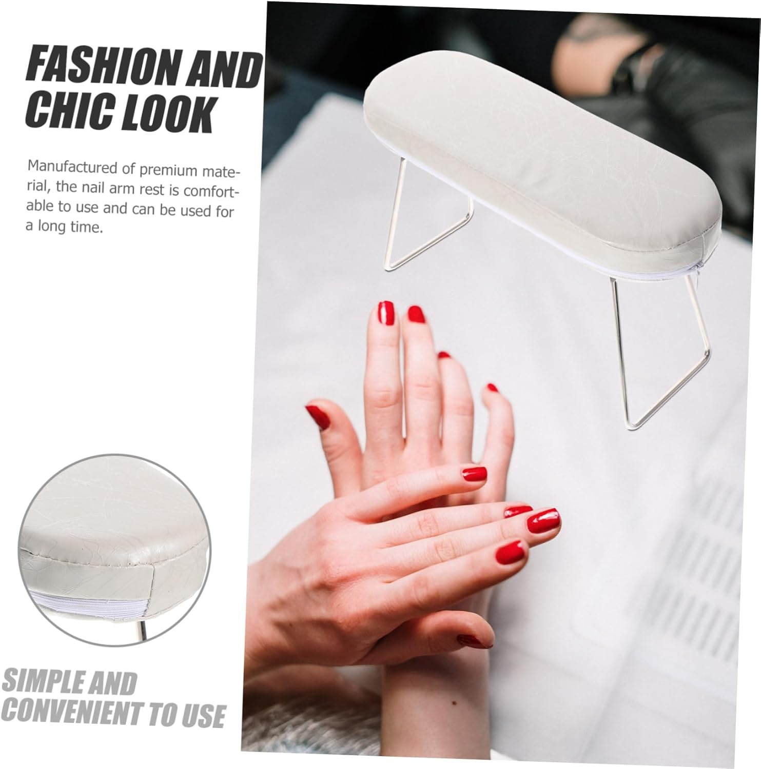 Nail Art Hand Pillow Manicure Arm Rest Cushion Stylish Nail Salon Accessory Easy to Clean image number 6