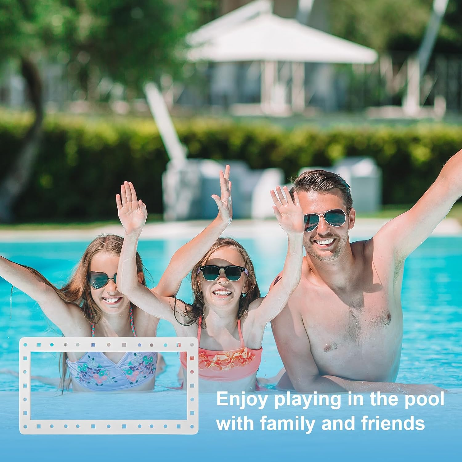 2Pcs Pool Skimmer Gasket Replacement, 3/4" X 7.5" Wide Mouth above Ground Pool Skimmer Gasket Compatible with Hayward SPX1091GW SP1091LX image number 3