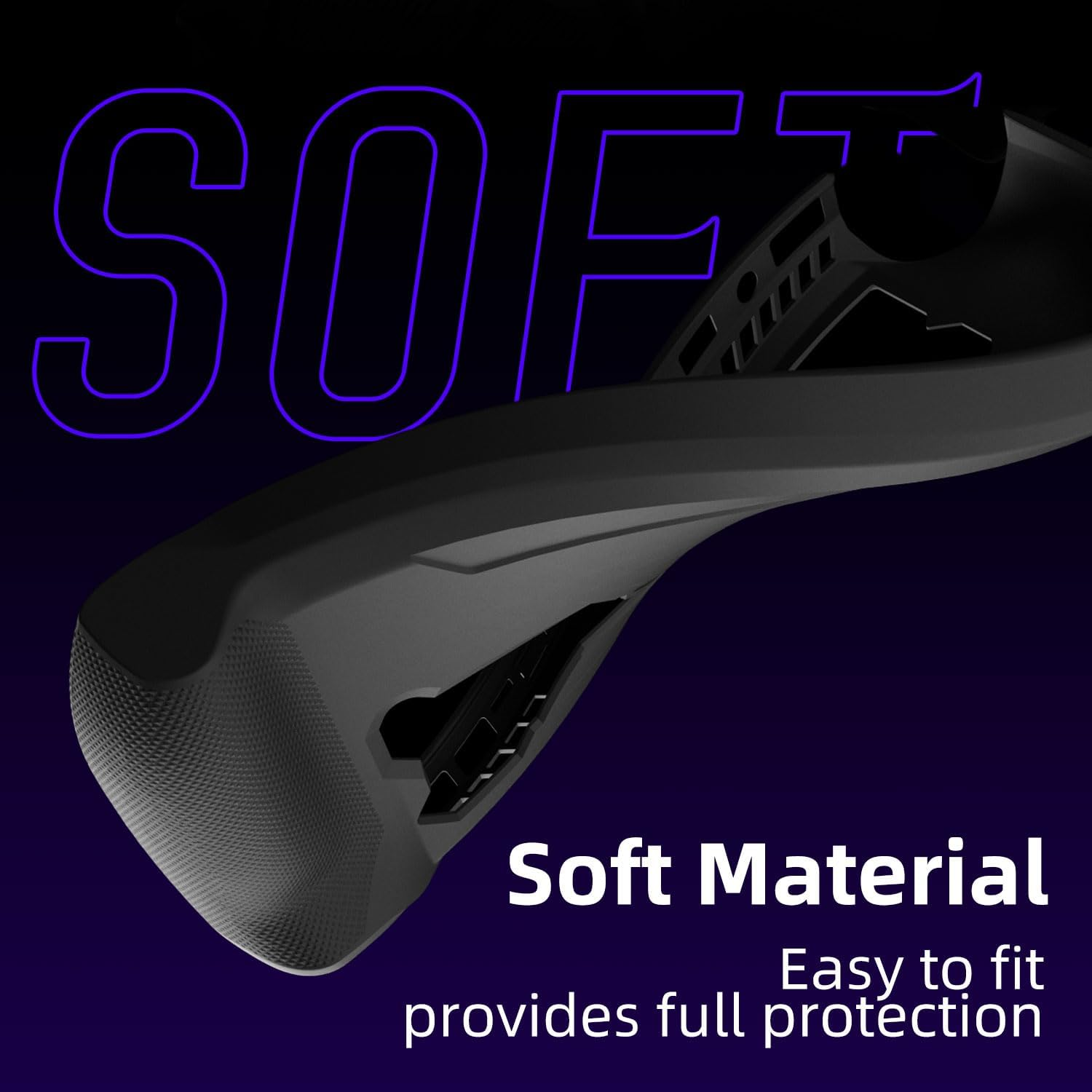 Skull & Co. Gripcase Ally for ROG Ally X: a Soft Protective Case with Textured Grips Full Protection and Stand, Shock-Absorption Non-Slip and Anti-Scratch Cover Design - Black image number 1