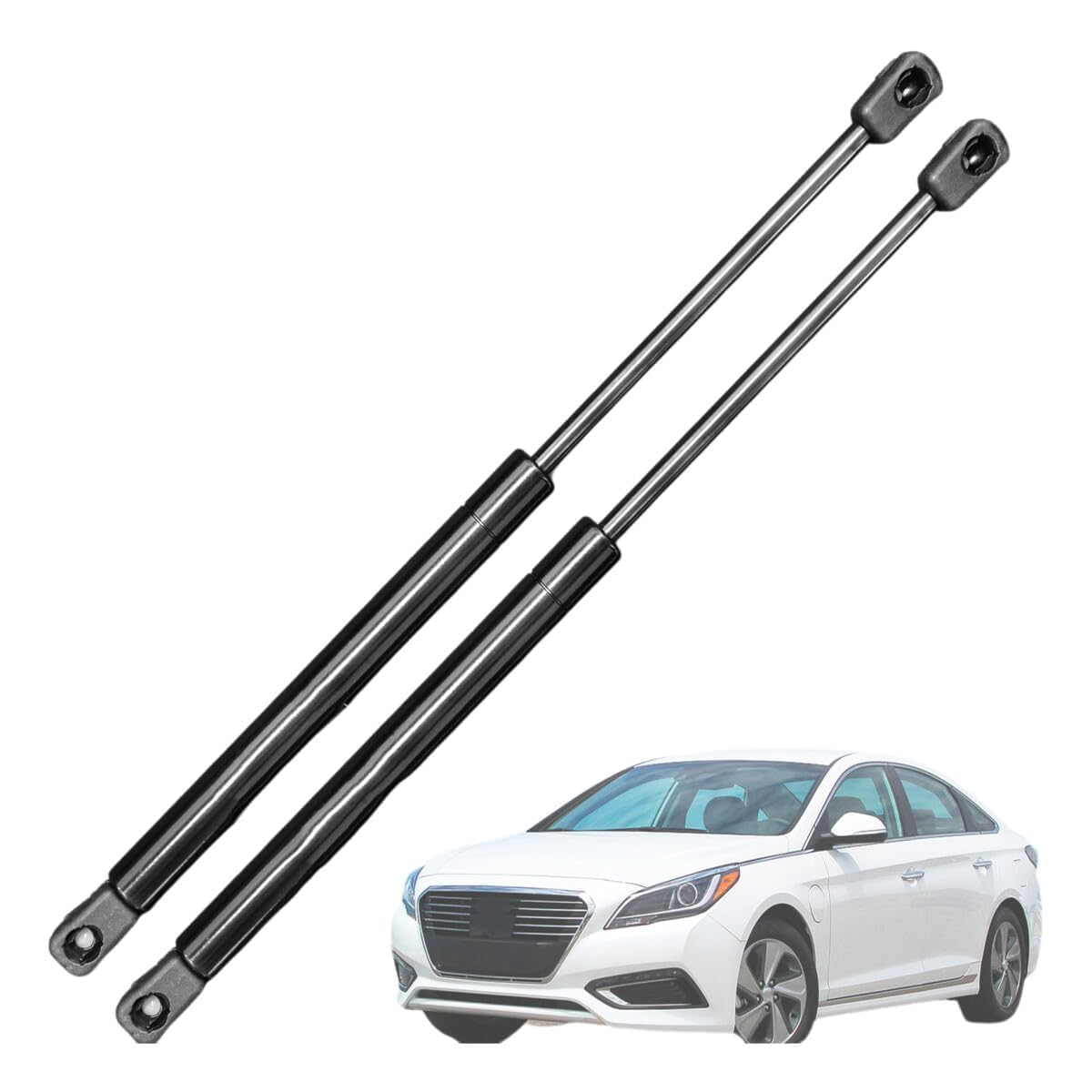 AUTOXBERT 2Pcs Front Hood Struts Lift Supports Shock Holder, Automotive Replacement Parts for Hyundai Sonata 2015-2017 Hood Gas Springs Replacement image number 1