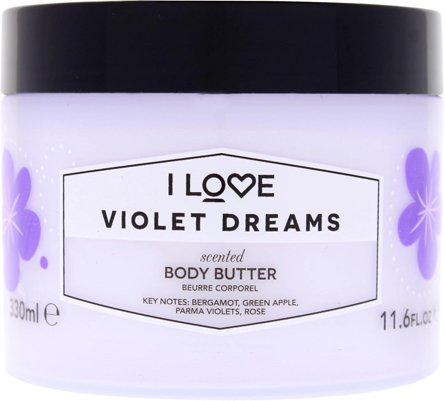 I Love Vanilla Milk Scented Body Butter, Packed with Shea Butter & Coconut Oil to Regenerate & Nourish the Skin, 85% Naturally Derived Ingredients, Vegan-Friendly 11.16 Fl Oz