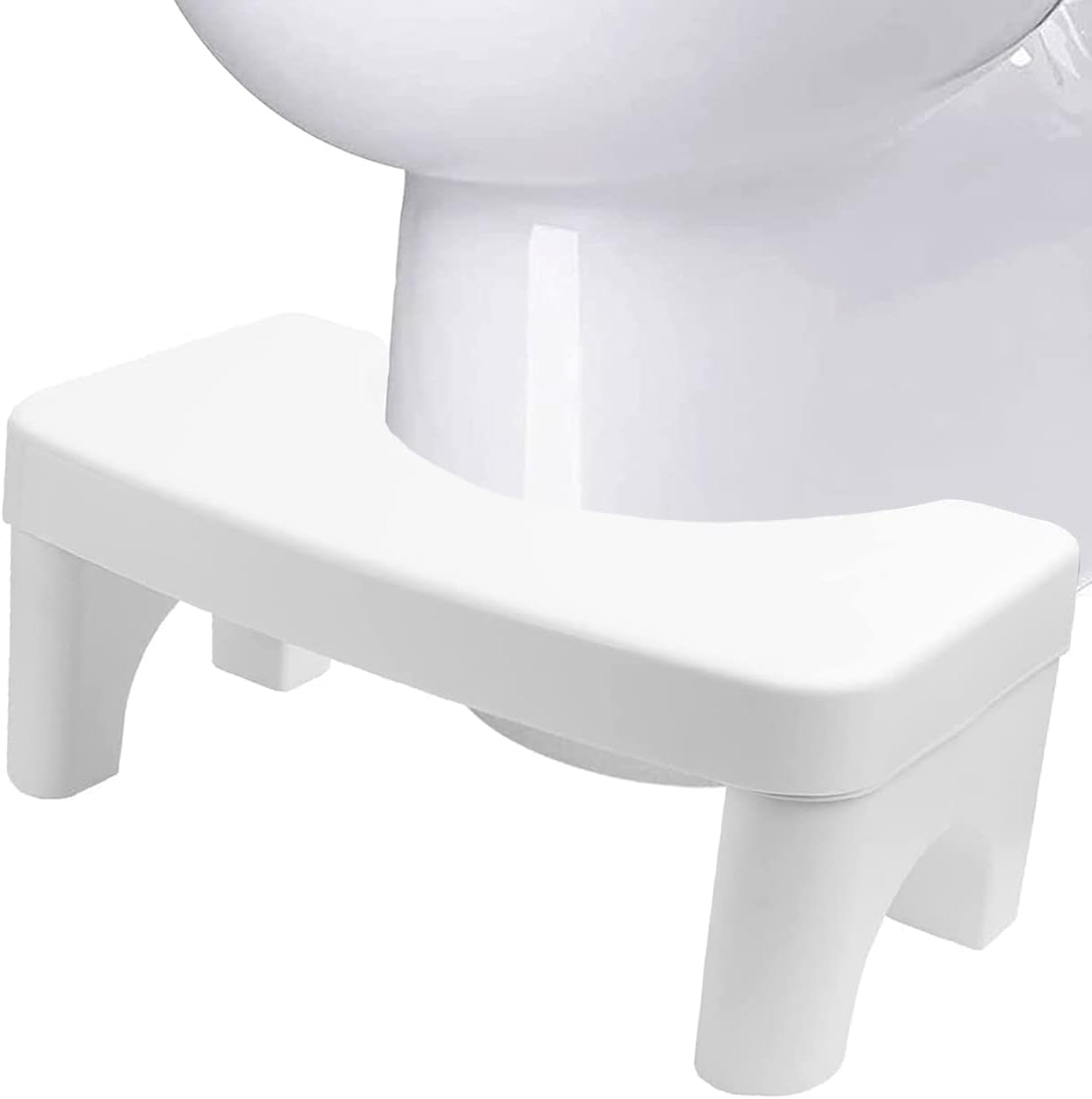Toilet Stool,Detachable Potty Step Stool, Folding Squatting Poop 6.5'' Height Safe Healthier Simple Design White image number 4