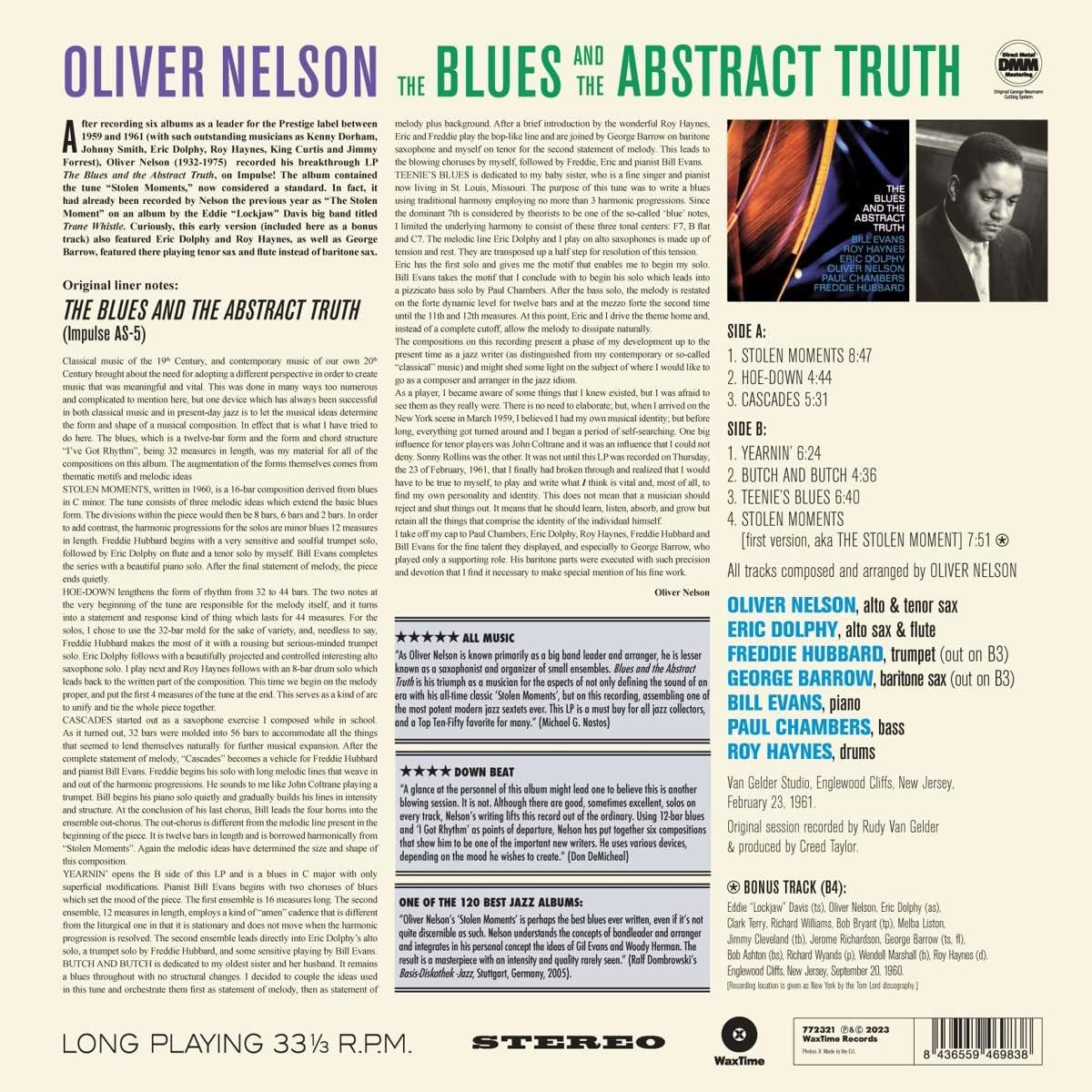 Blues & the Abstracts Truth - Limited 180-Gram Vinyl with Bonus Track image number 1