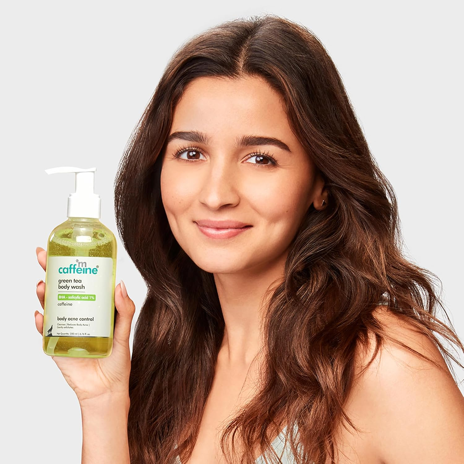 Mcaffeine Salicylic Acid Body Wash for Acne & Dark Spots | BHA Body Wash for Body & Back Acne | Daily Use Shower Gel for Men & Women - 200Ml