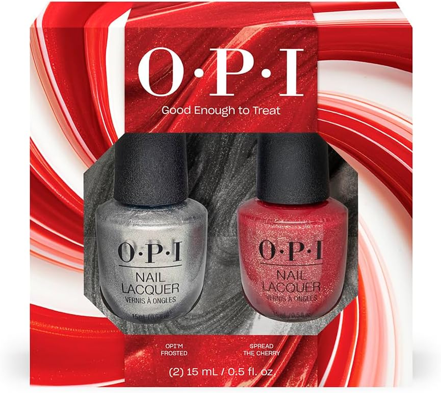 OPI Nail Polish, Good Enough to Treat Holiday 2025 Collection, for up to 7 Days of Wear, Nail Lacquer Duo Pack image number 3