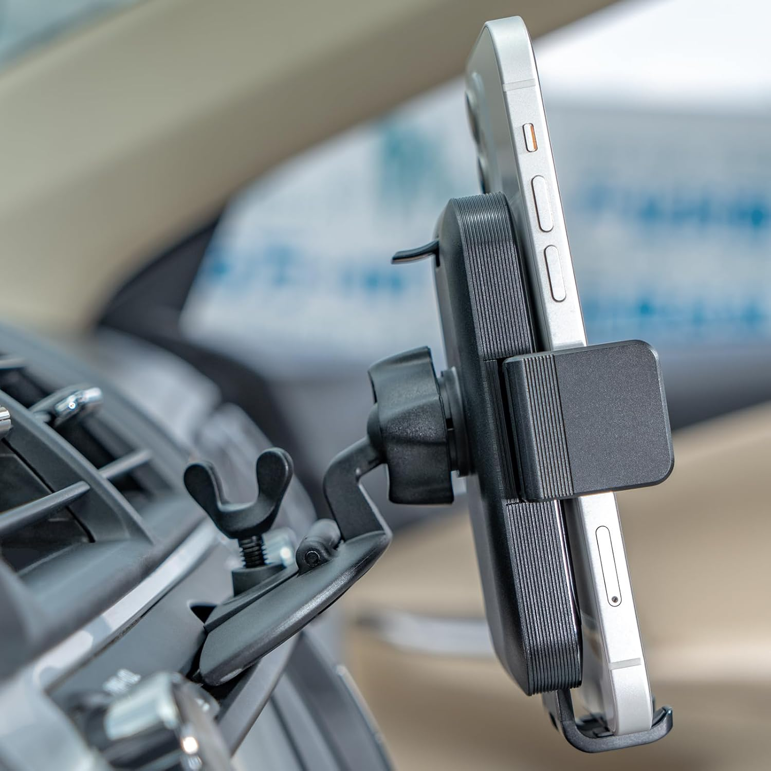 Replacement CD Player Phone Mount Base Car Phone Holder Part, 17.2Mm Ball Joint CD Slot for Phone Mount Holder, Magnetic Mount Accessories [Base Only] image number 4