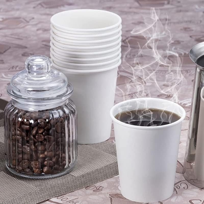 AIMALL Disposable Coffee Cups 8Oz 12Oz 16Oz Takeaway Paper Single Wall Take Away Bulk, No Lids
