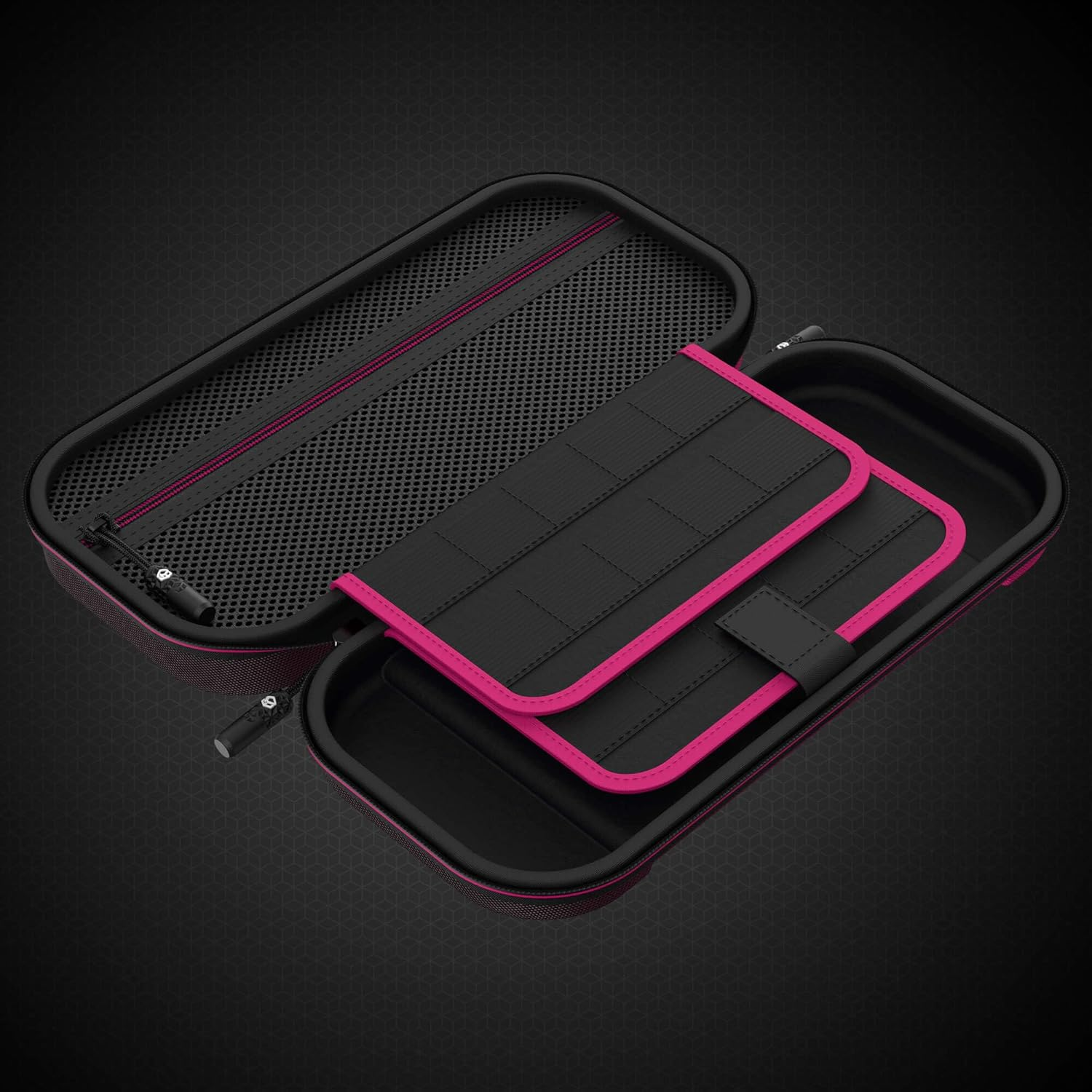 Powerwave Premium Carry Case Midnight Ruby for Nintendo Switch 2, Durable Protective Hard Shell, 30 Game Cartridge Slots, Mesh Pocket, Portable Travel Storage Case image number 4