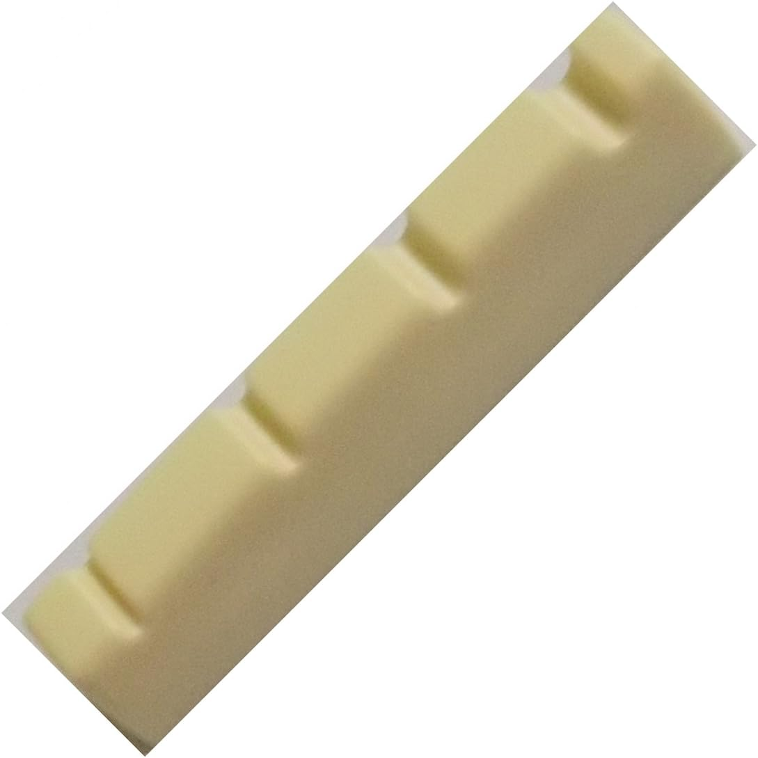 Generic 5 Pcs Electric Bass Nuts for 4 String Bass Plastic 42 X 6 X 9.0-8.0 Ivory