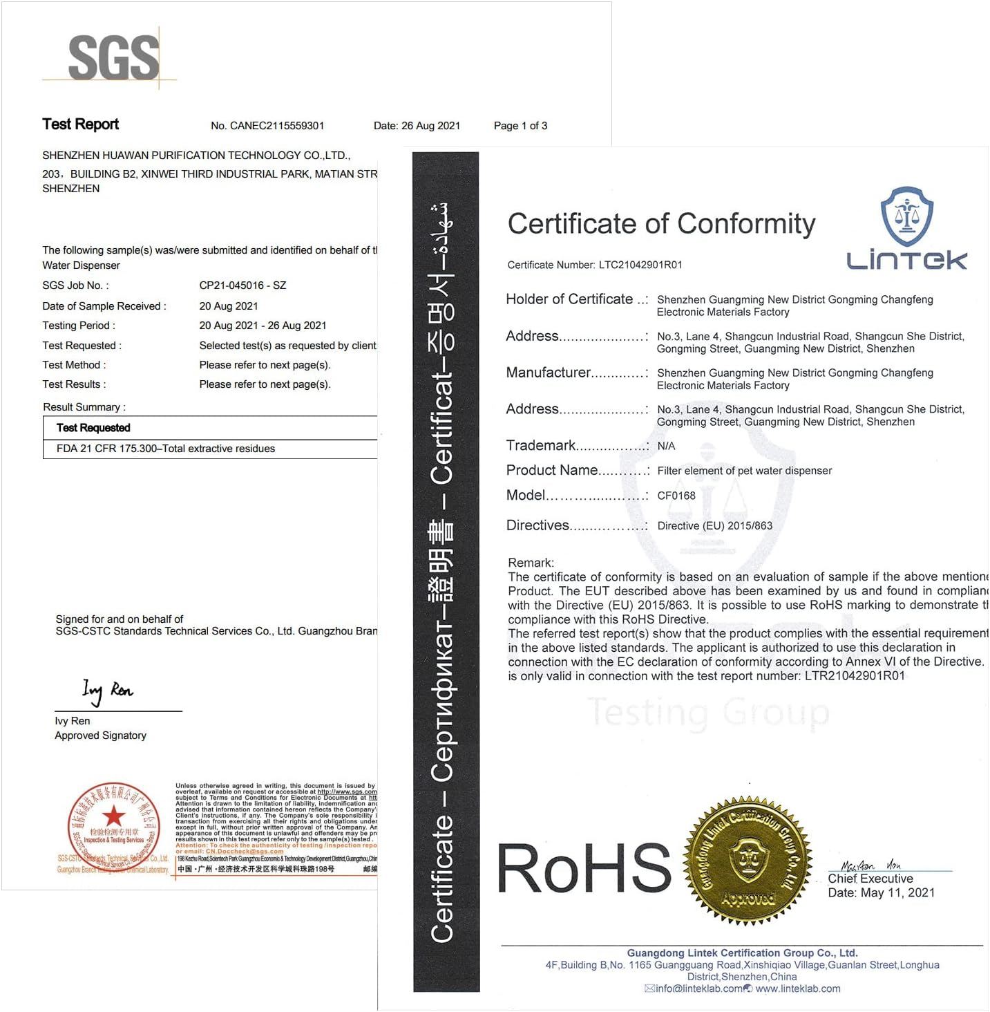 Kuangbiao Cat Water Fountain Filters Replacement,Compatiable with Wonder Creature and AONBOY 67Oz/2L with Pre-Filter Sponges (6-Pack) image number 6