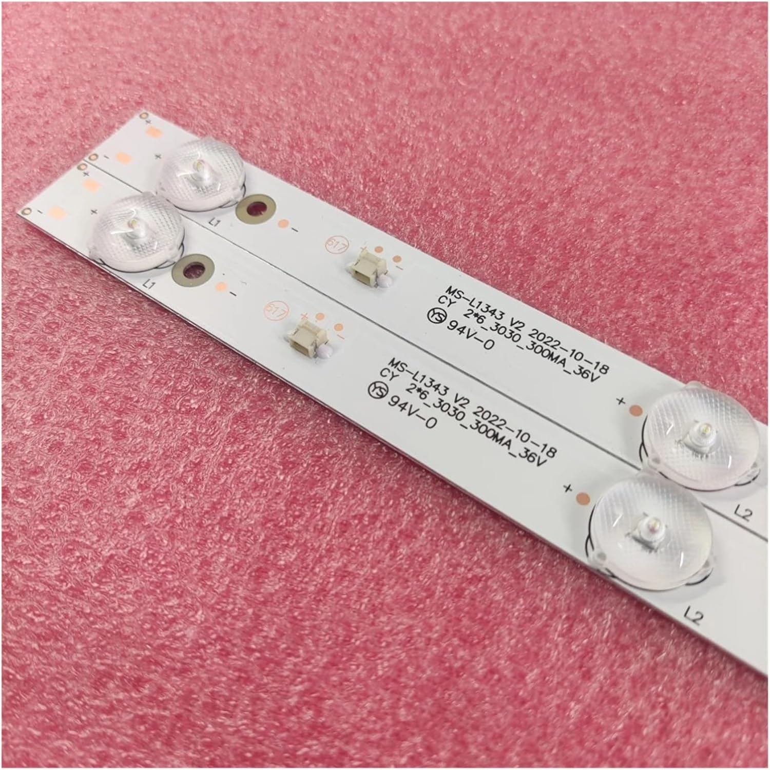 TV LED Backlight Strips for P.-Olar 32LTV2002 PC32LH11T2C P32L21T2SCSM P32L31T2SC P32L32T2CSM JL.D32061330-081AS-M MS-L1343 V1 (Color : 4 Piece for 2TV)