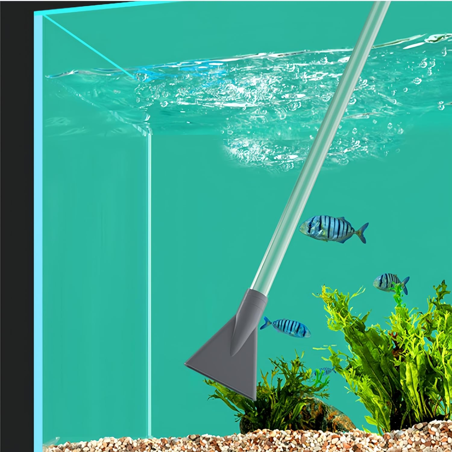 Fish Tank Gravel Cleaner, Aquarium Gravel Cleaner, 3.0M Water Changer Vacuum Cleaning Tools Siphon Universal Quick Pump Aquarium Water Changing Sand Cleaner for Aquarium Water Filter image number 4