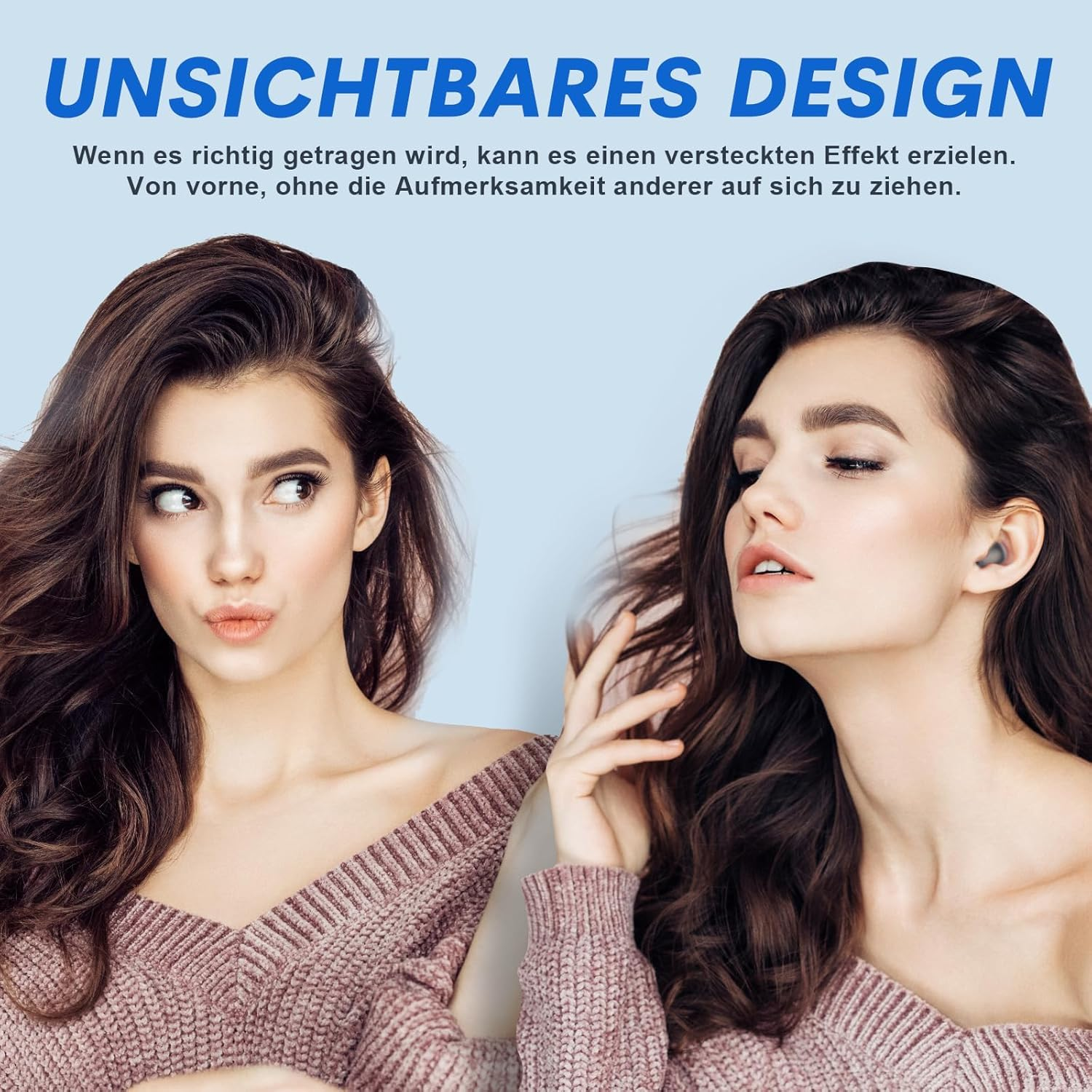 Xmenha ZXY-MINI13 Beige Wireless Bluetooth 5.3 In-Ear Earbuds for Sleeping & Sports - Noise Cancellation for Calls - 24H Battery Life image number 1