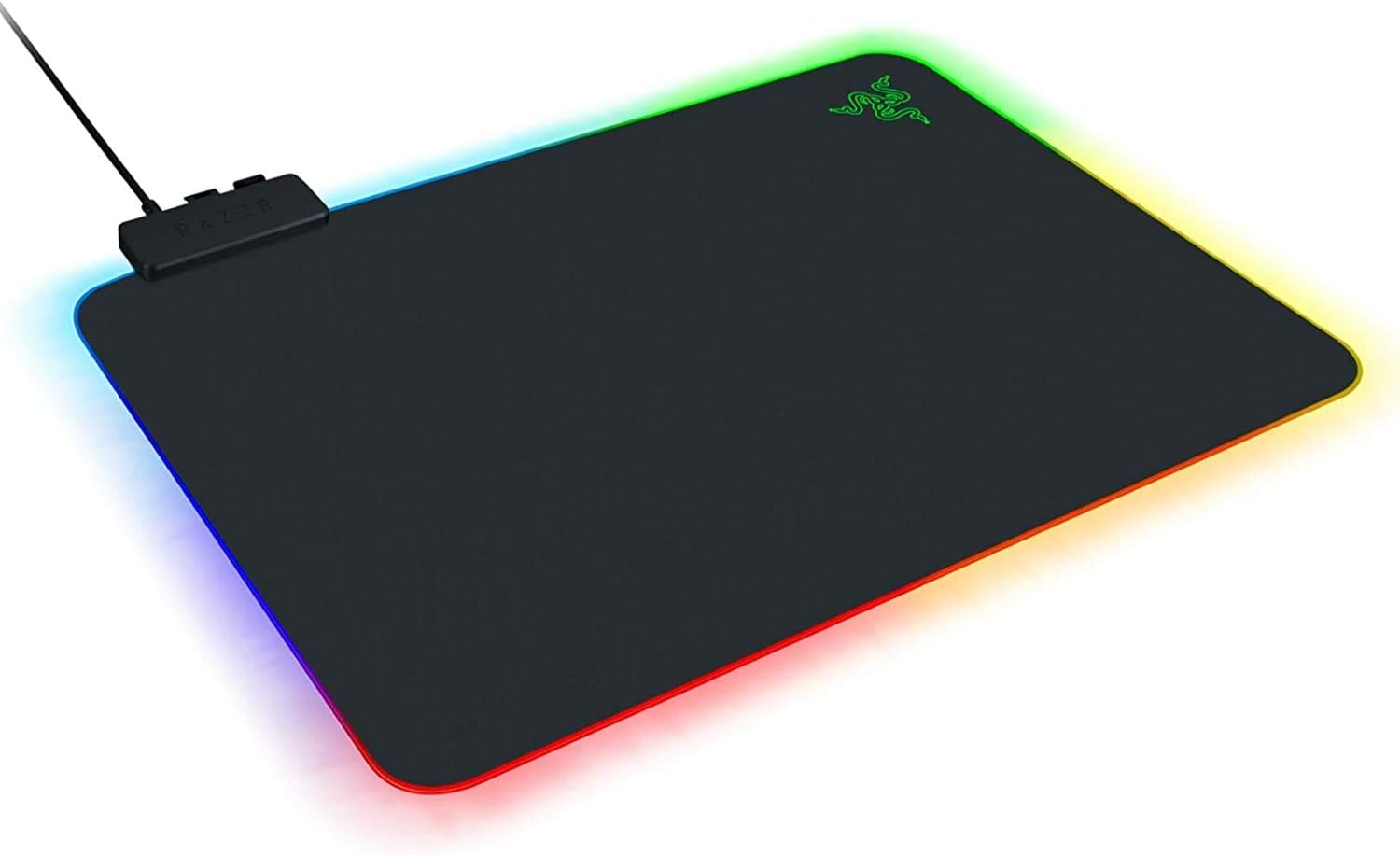 Razer Firefly Hard V2 RGB Gaming Mouse Pad: Customizable Chroma Lighting, Built-In Cable Management, Balanced Control & Speed, Non-Slip Rubber Base