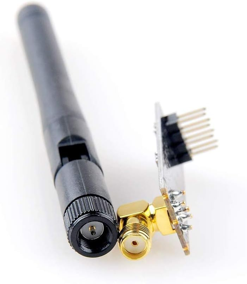 Hiletgo&reg; 2Pcs NRF24L01+PA+LNA Wireless Transceiver RF Transceiver Module with SMA Antenna 2.4G 1100M Compatible Arduino