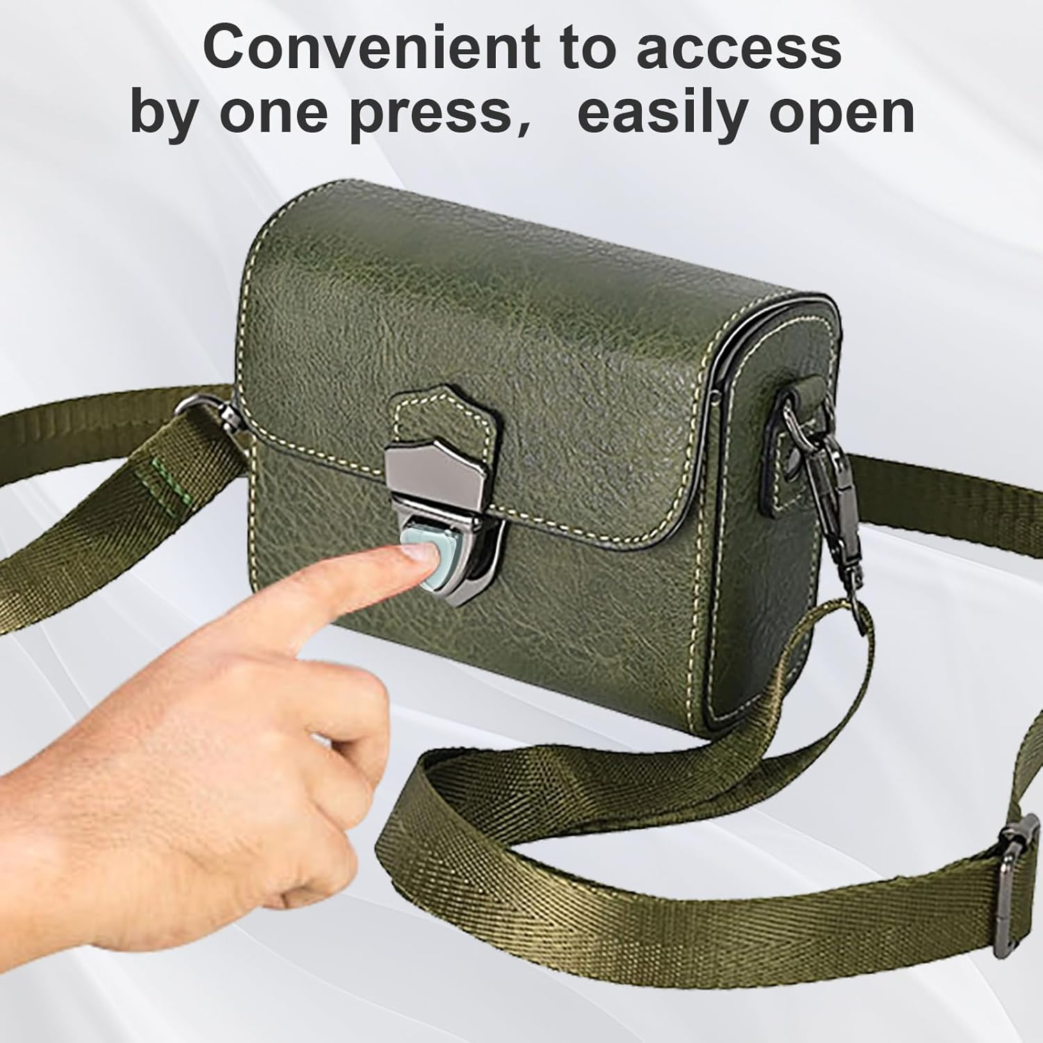 VOVMOEYA Camera Case for Canon Powershot Sx740/Sx730/Sx720,Retro PU Case for Canon G7X Mark III/G7X Markii/G7 X,Case for Sony RX100 Series,For Ricoh GR Iiix/Gr Iii/Grii/Gr,Three Carrying Methods, - Brown image number 6