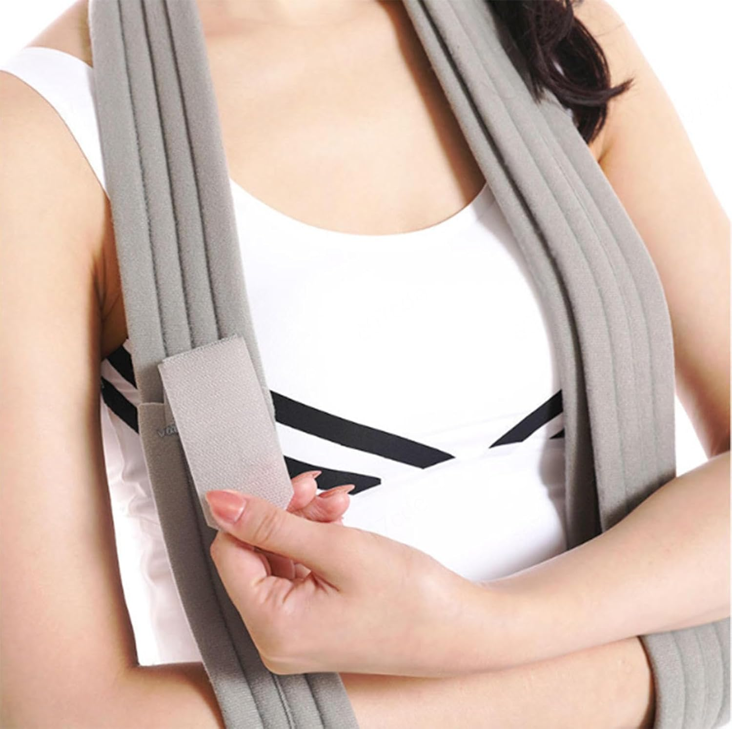 Shoulder Immobilizer Arm Sling, Adjustable Lightweight&Comfortable Effective Medical Arm Support Sling for Rotator Cuff Torn Arm Wrist Hand Elbow Injury, Broken & Fractured Bones,S image number 2