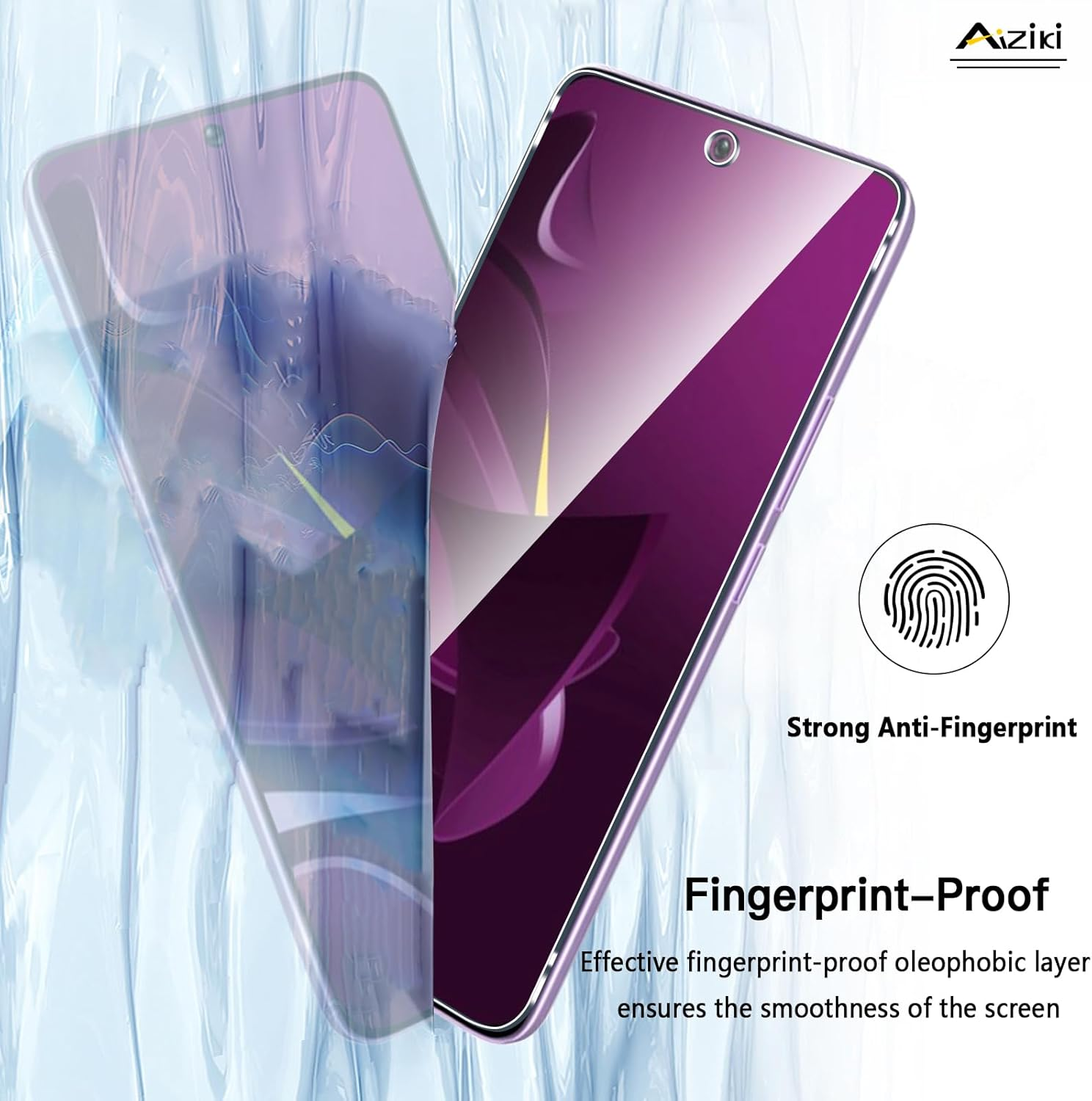 Aiziki Glass Screen Protector for Xiaomi Poco M7 Pro 4G Tempered Glass Film, Impact-Protection, Anti-Shatter, Anti-Scratch, HD Clear, Bubble Free, [2 Pack] Screen Protectors Xiaomi Poco M7 Pro 4G