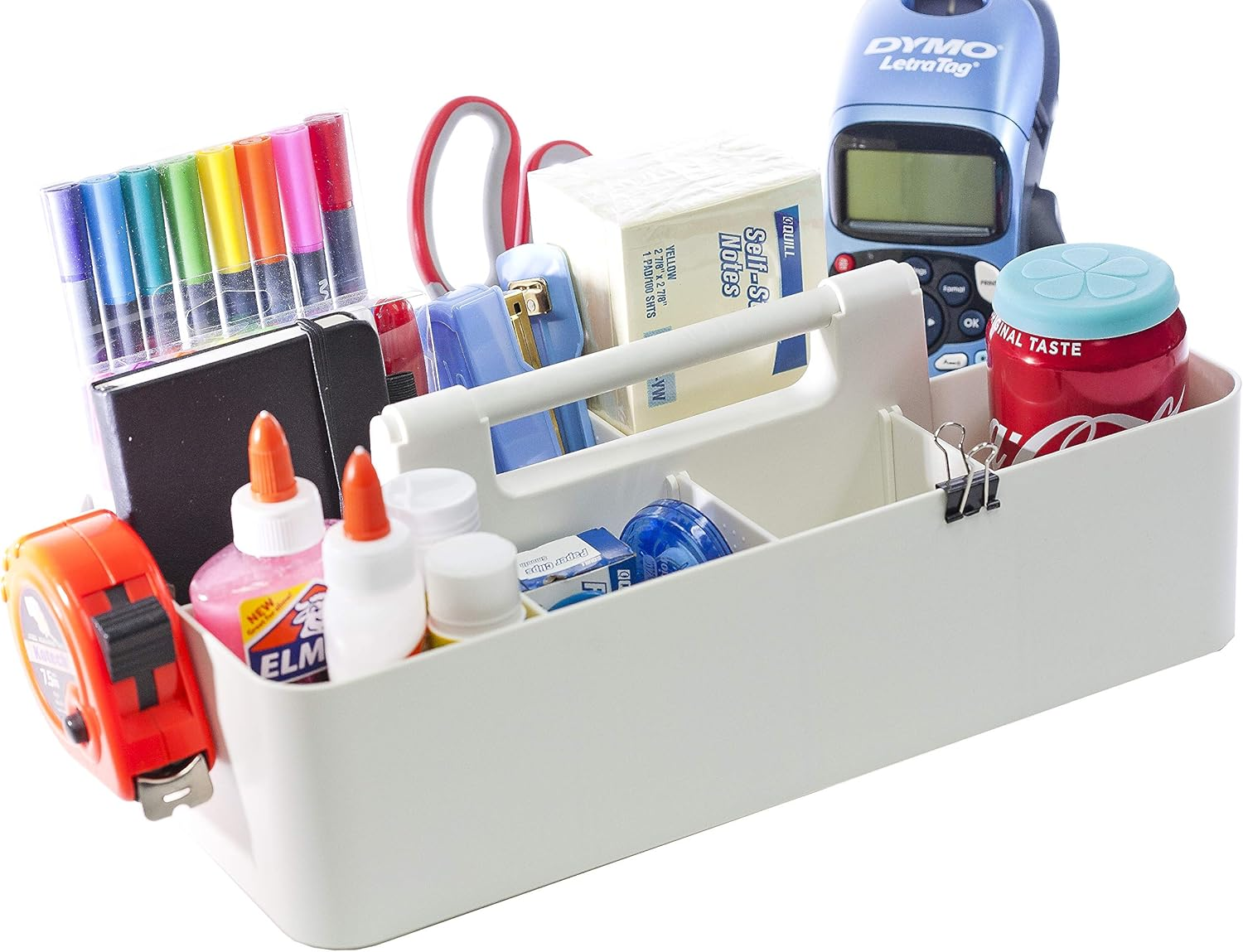 New! Enjoy Organizer - Office Storage Portable Organizer DIY Basket Caddy -Made in USA (Ivory)