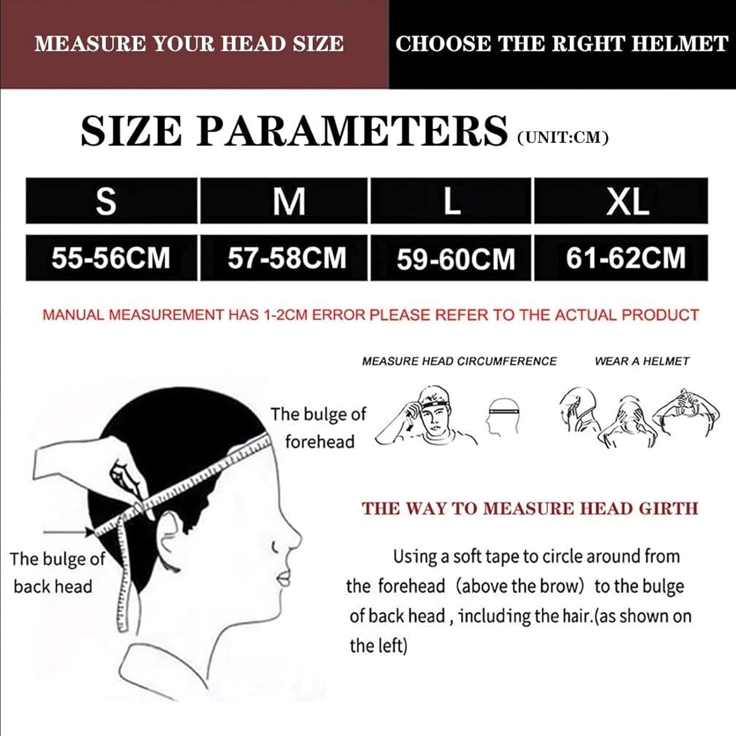 Bluetooth Modular Motorcycle Helmet DOT/ECE Approved Full Face Flip up Anti-Fog Double Sun Visor Helmet for Adults H,XL (61-62Cm) image number 3