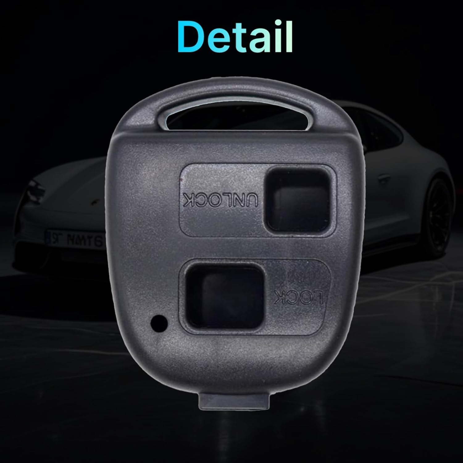 Key Fob Shell Case Replacement, Remote Control Key Case Shell 2 Buttons for Toyota Prado Corolla Echo Tarago Alphard MR2 Hiace Previa RAV4 Yaris Passo Space Truck Celica Estima Land Cruiser image number 5