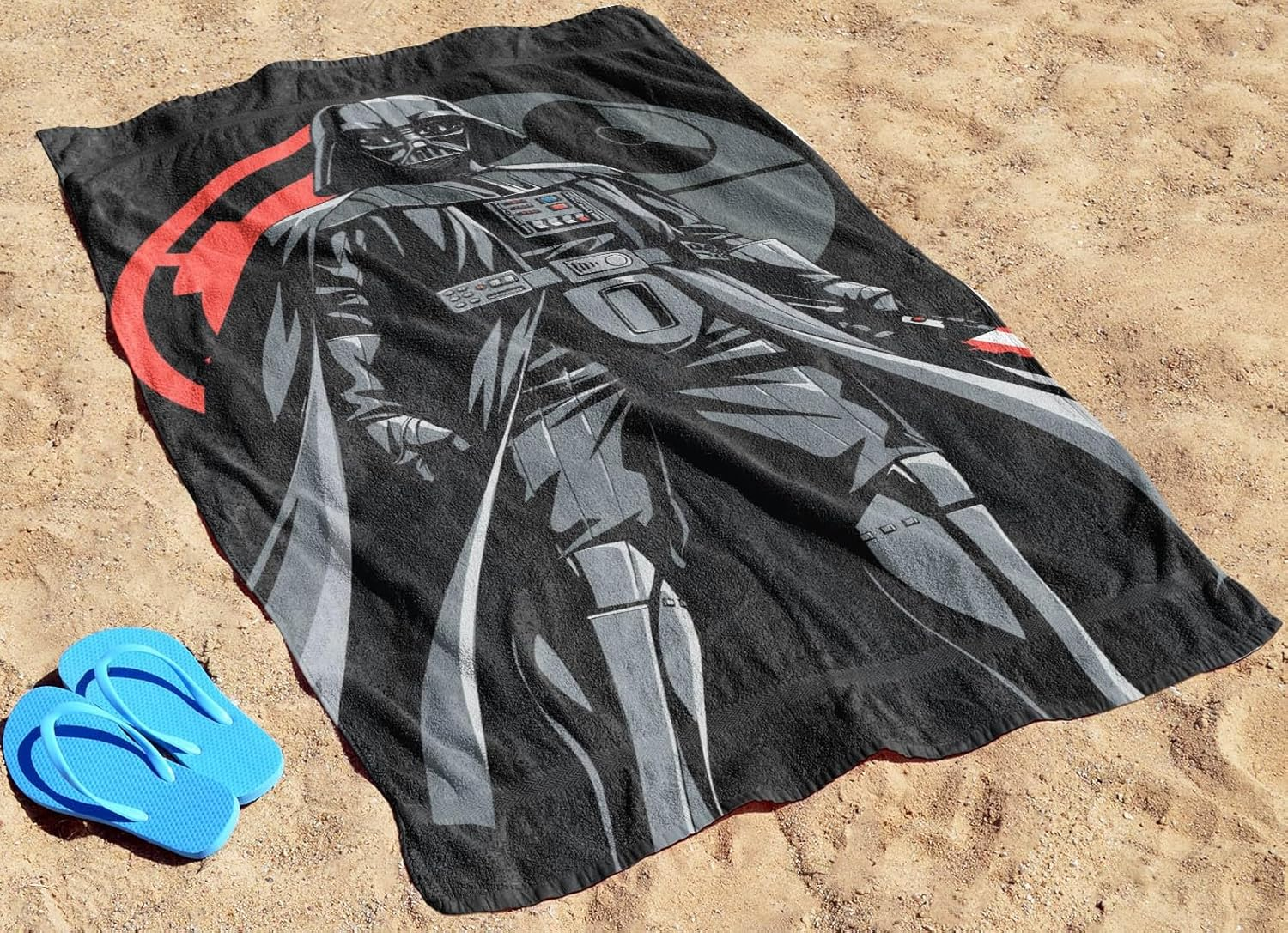 Jay Franco Star Wars Towel with Darth Vader for Bath, Beach, & Pool, 71Cm X 147Cm - Blue - Minecraft image number 3