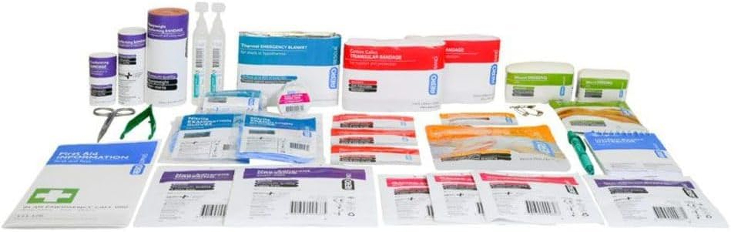 DEFENDER 3 Series First Aid Kit Refill, First Aid Kit Restock Pack for Workplaces, Vehicles and Site Teams