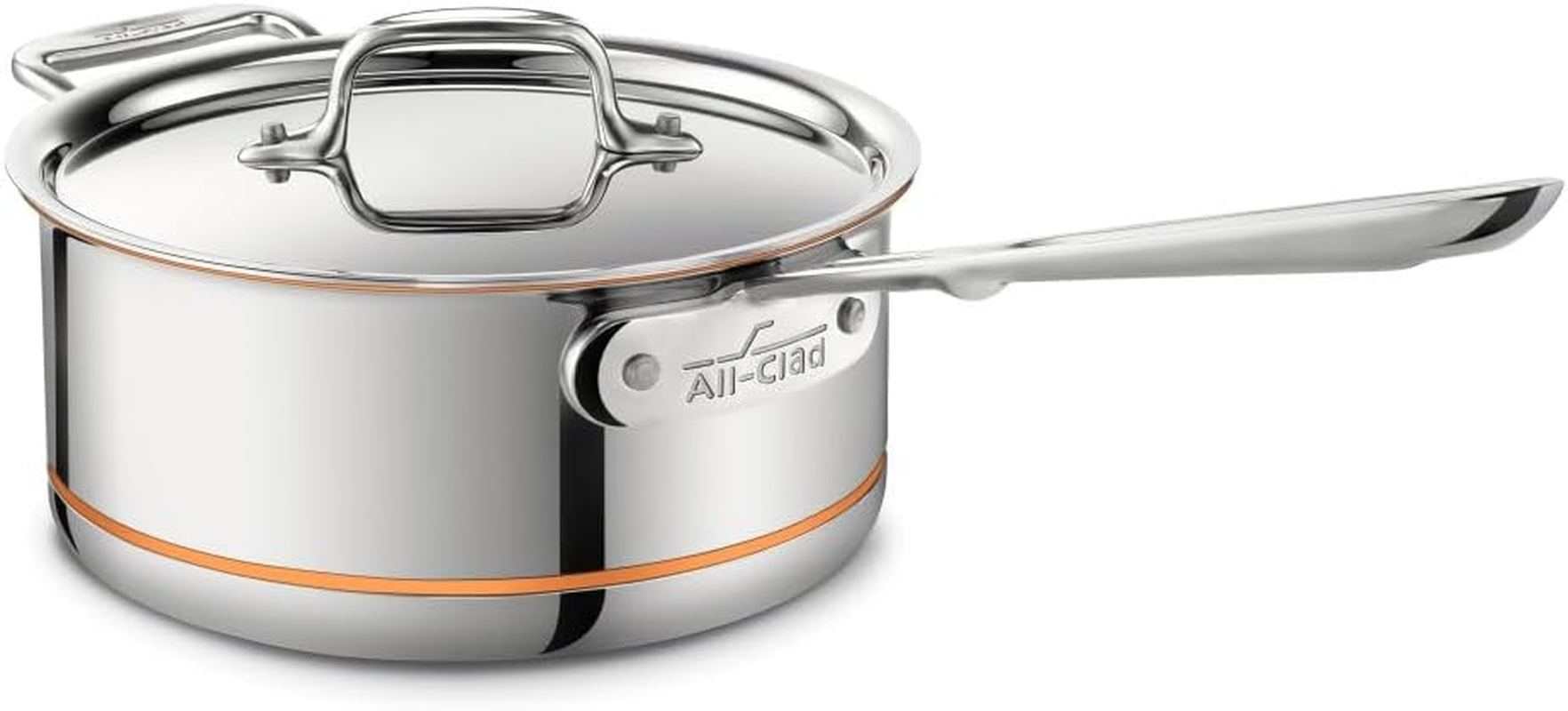 All-Clad 6203 SS Copper Core 5-Ply Bonded Dishwasher Safe Saucepan with Lid/Cookware, 3-Quart, Silver image number 3