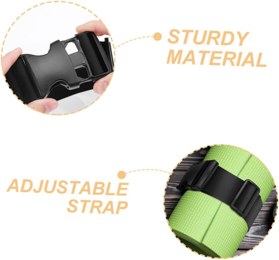 SECFOU 2Pcs Adjustable Buckle Luggage Straps Nylon Securing Bundle Straps for Backpacks Suitcases Camping Wide for Travel Organization image number 4