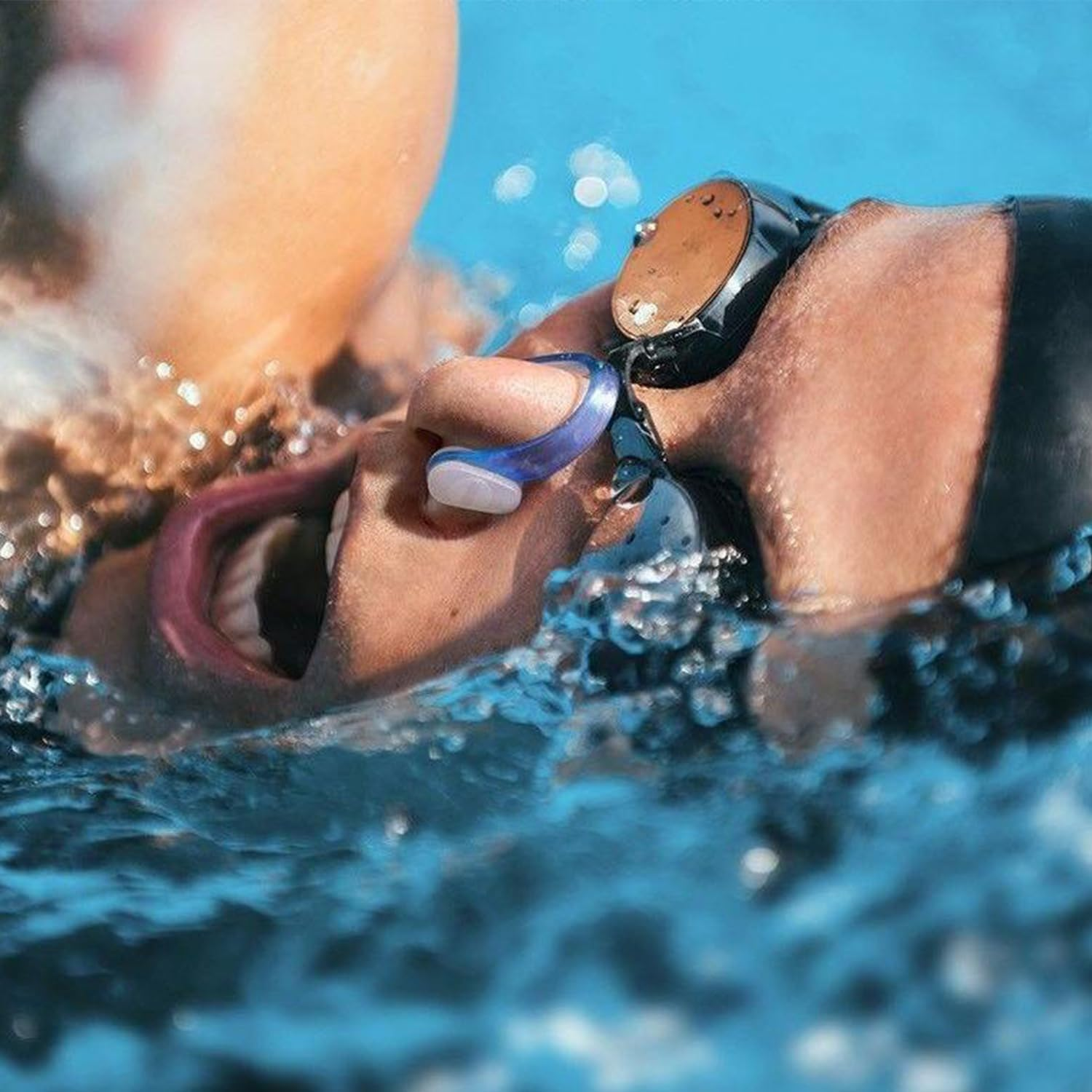 Taicols Waterproof Silica Gel Swimming Nose Clip, 6 Pcs Unisex Swim Competition Nose Clips, Training Nose Plugs, Waterproof Swimming Nose Plugs, Swimming Reusable Nose Protector, Silicone Nose Plugs image number 4